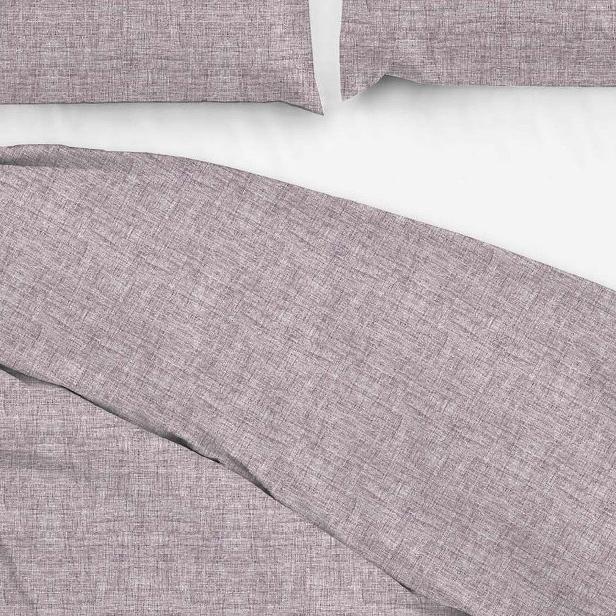 Zo Home dekbedovertrek Lino Purple katoen