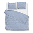 Zo Home dekbedovertrek katoen Striscia di Lino, Denim
