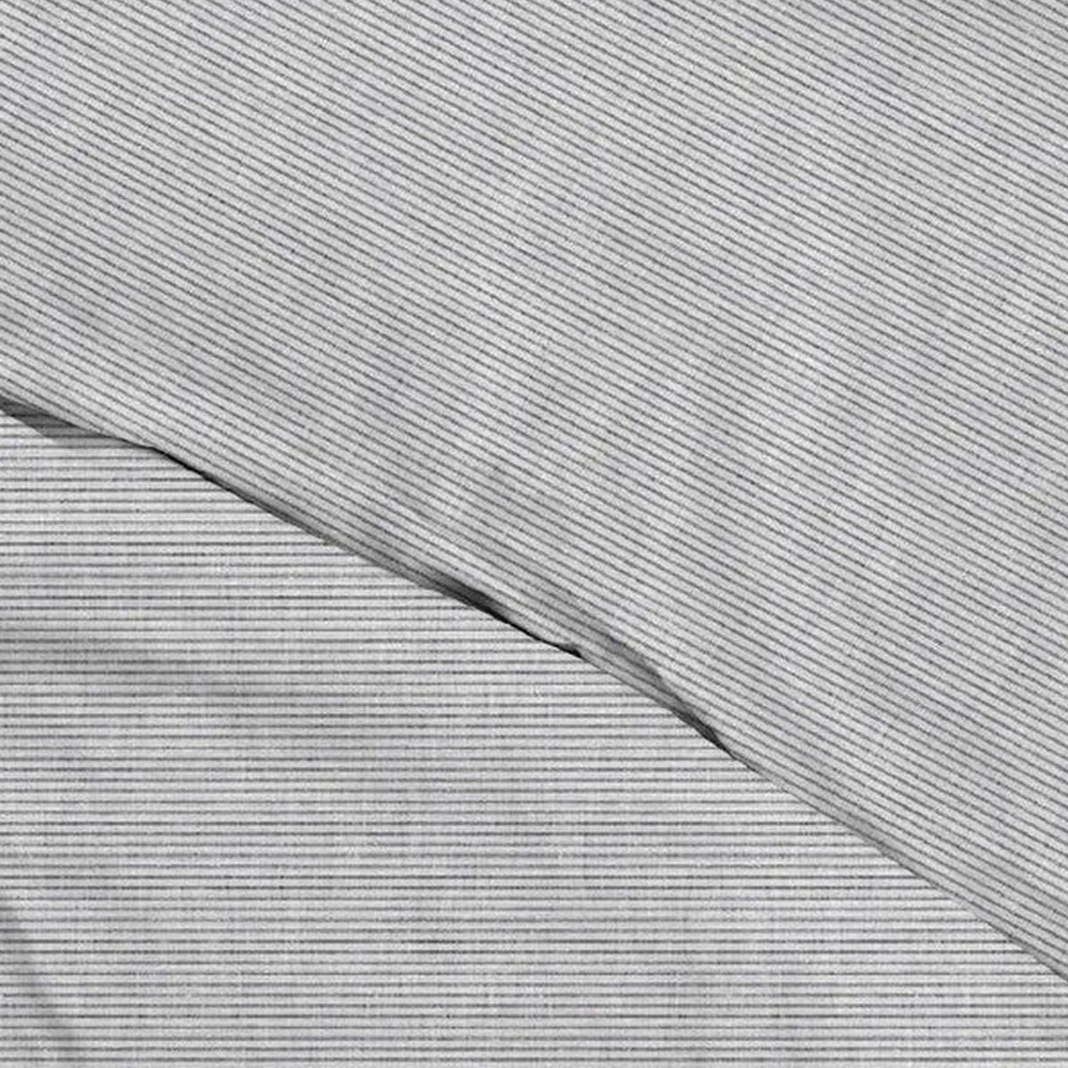 Zo Home dekbedovertrek katoen Striscia di Lino, Dove Grey