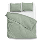 Zo Home dekbedovertrek Lino Moss Green katoen