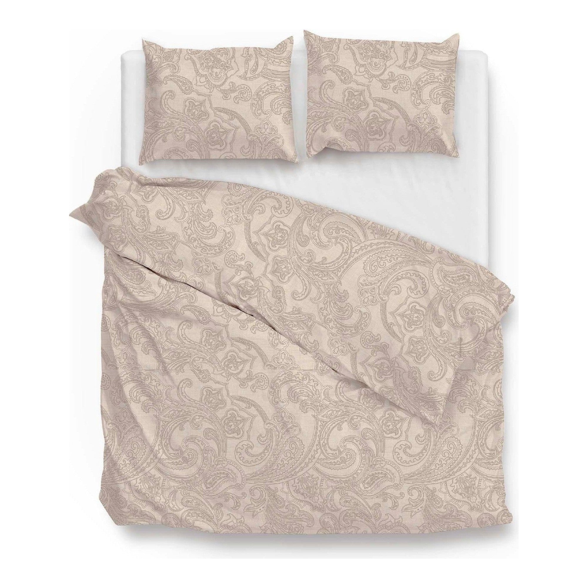 Zo Home dekbedovertrek katoen Paisley di Lino Sandy beige