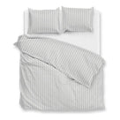 Zo Home dekbedovertrek percale Righe di Percalle Northern Grey