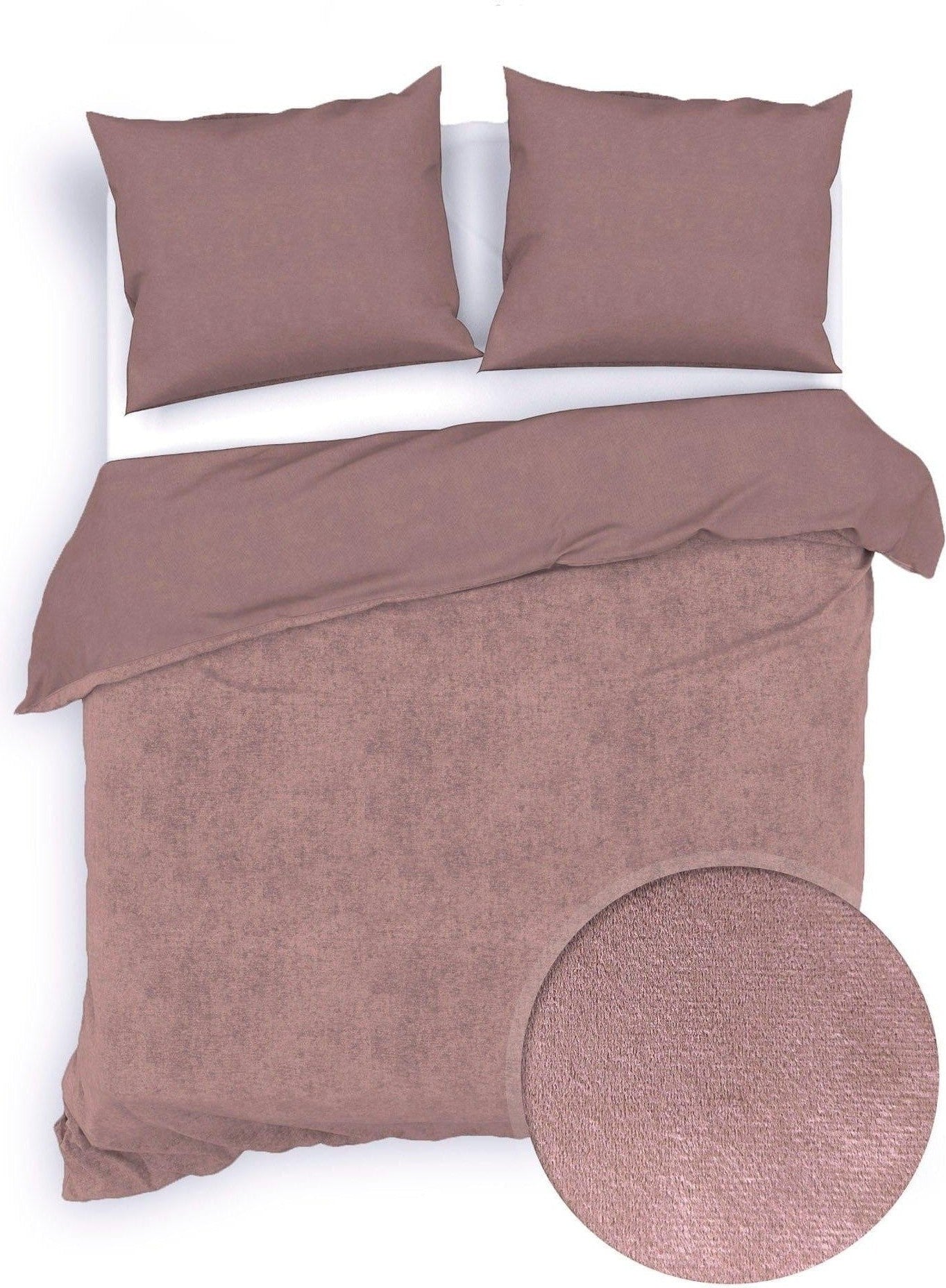 Zo Home Dekbedovertrek Zo Home Dekbedovertrek Velluto Blush-Rose Fluweel