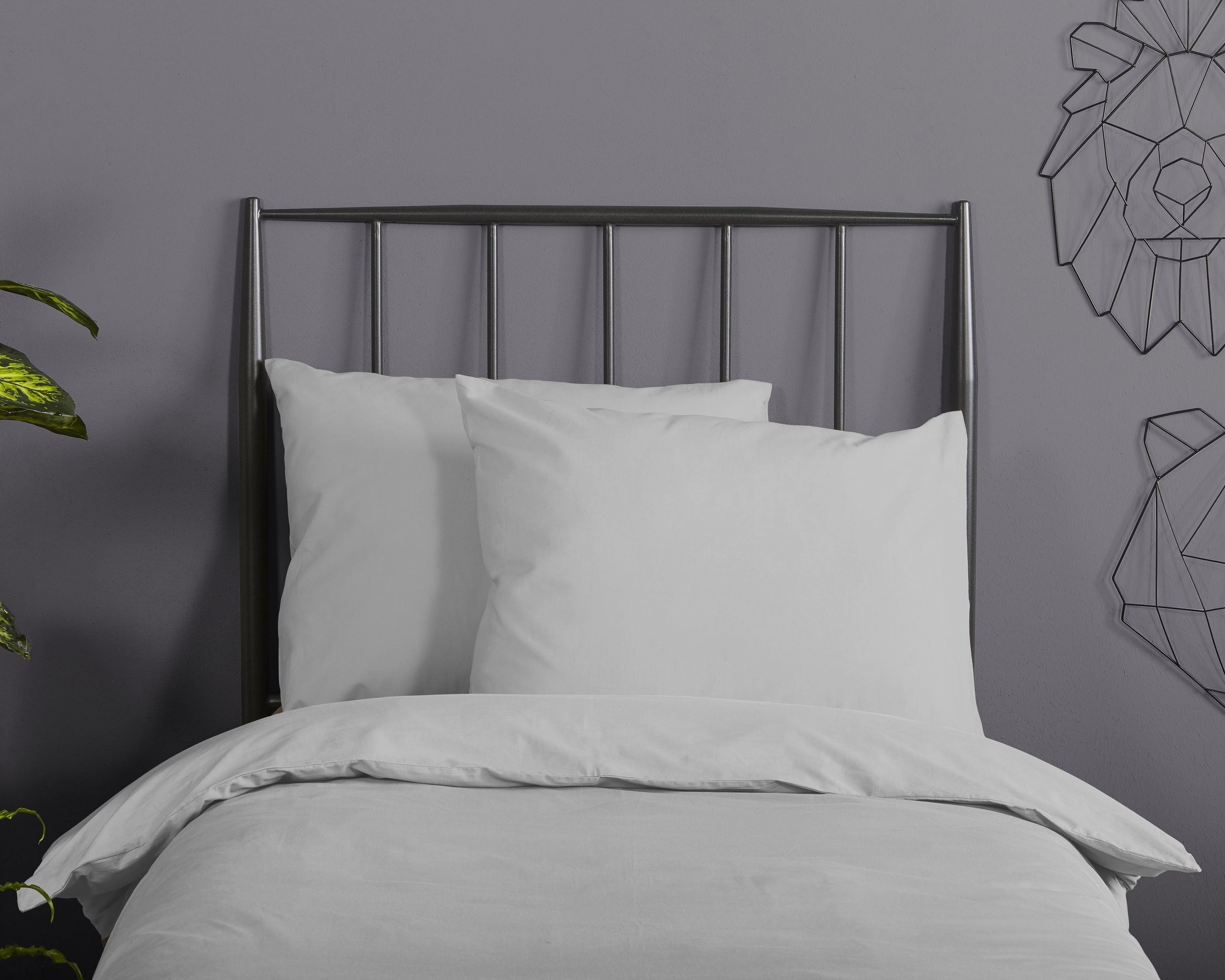 Good Morning Dekbedovertrek Katoen Uni - Light Grey