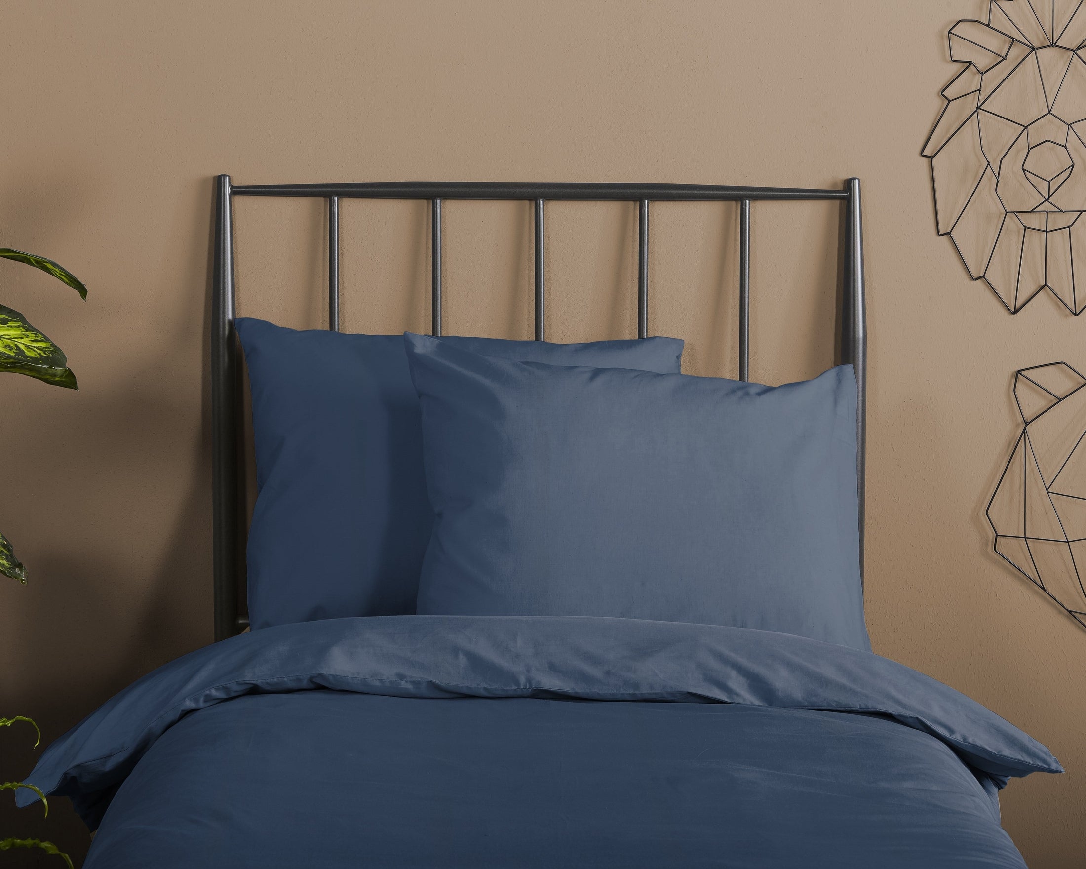 HIP Dekbedovertrek Satijn Uni - Dark Blue