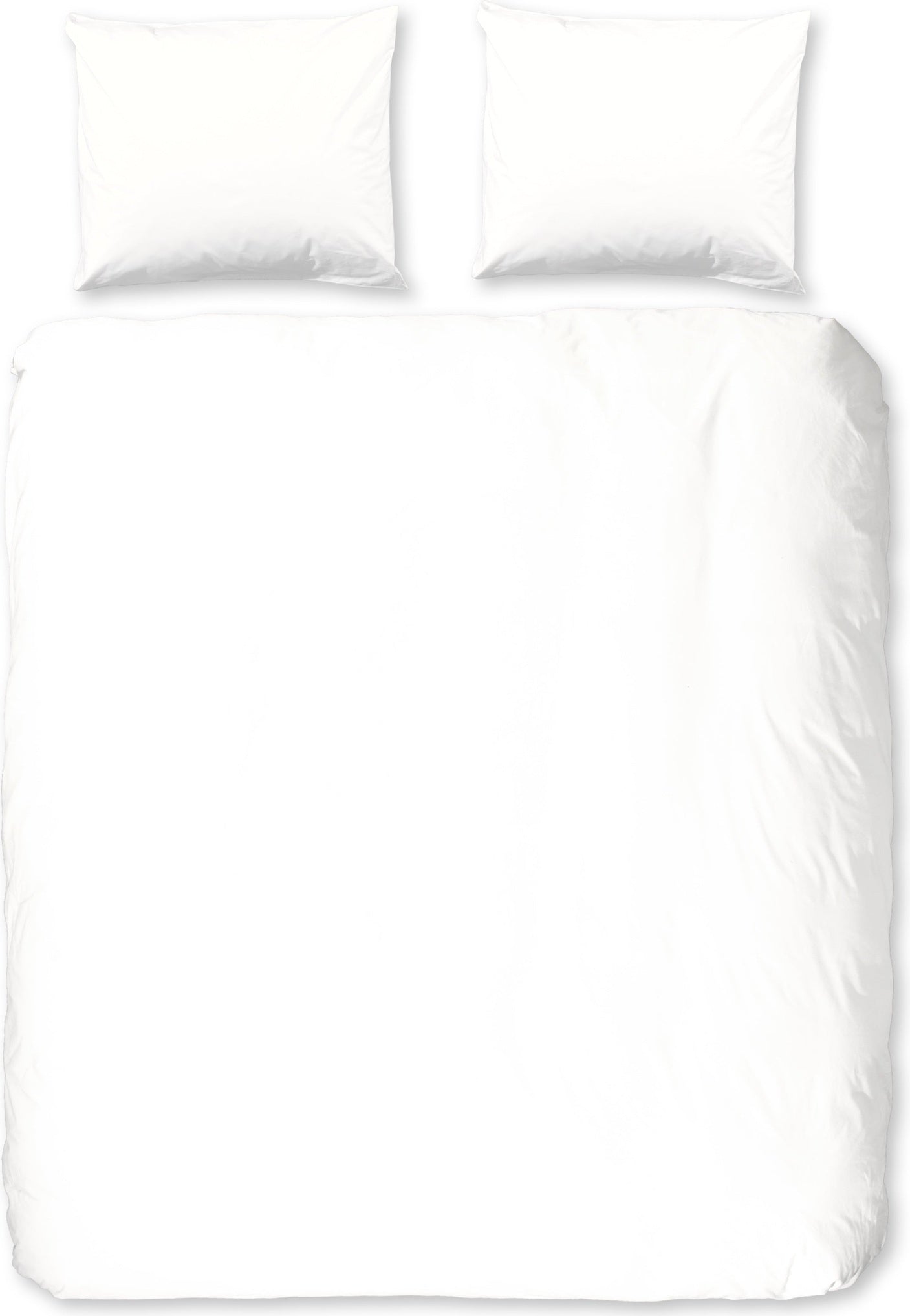 Good Morning Dekbedovertrek Flanel Uni - White