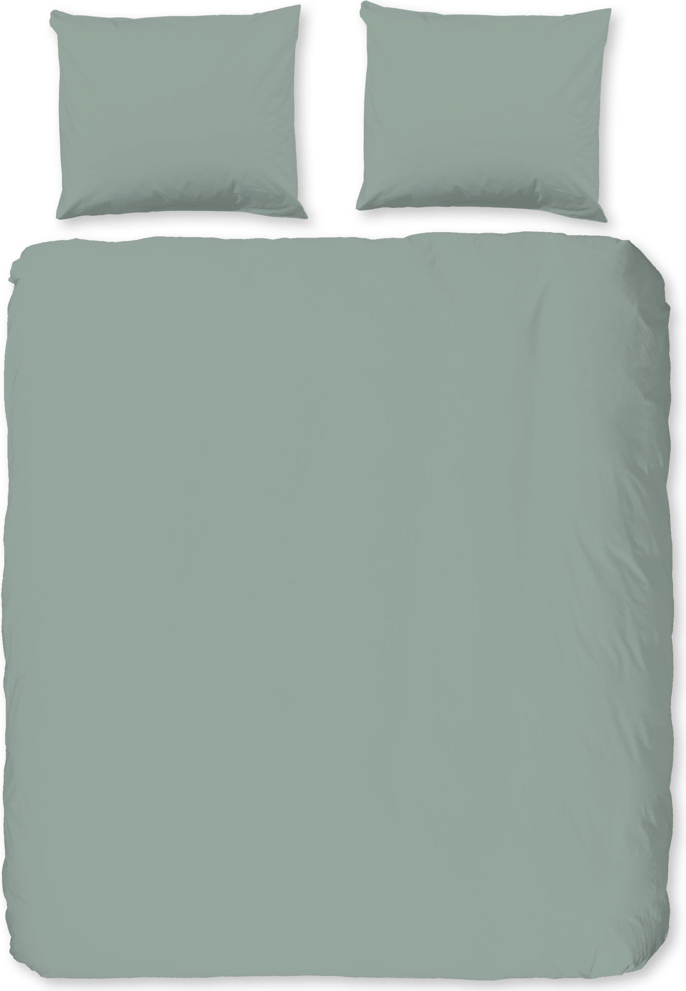 Good Morning Dekbedovertrek Flanel Uni - Green