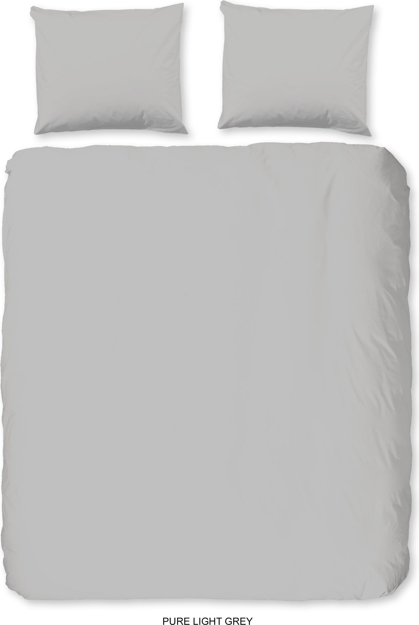 Pure Dekbedovertrek Microfiber Uni - Light Grey