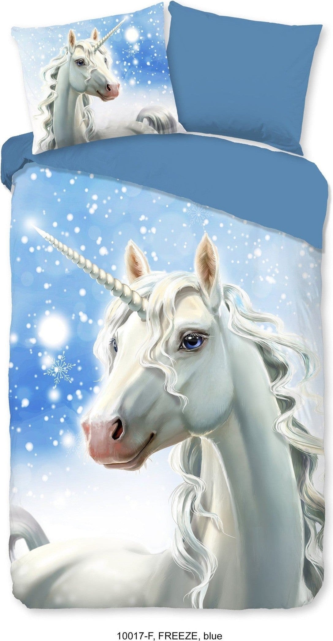 Good Morning Dekbedovertrek Flanel Freeze Blauw