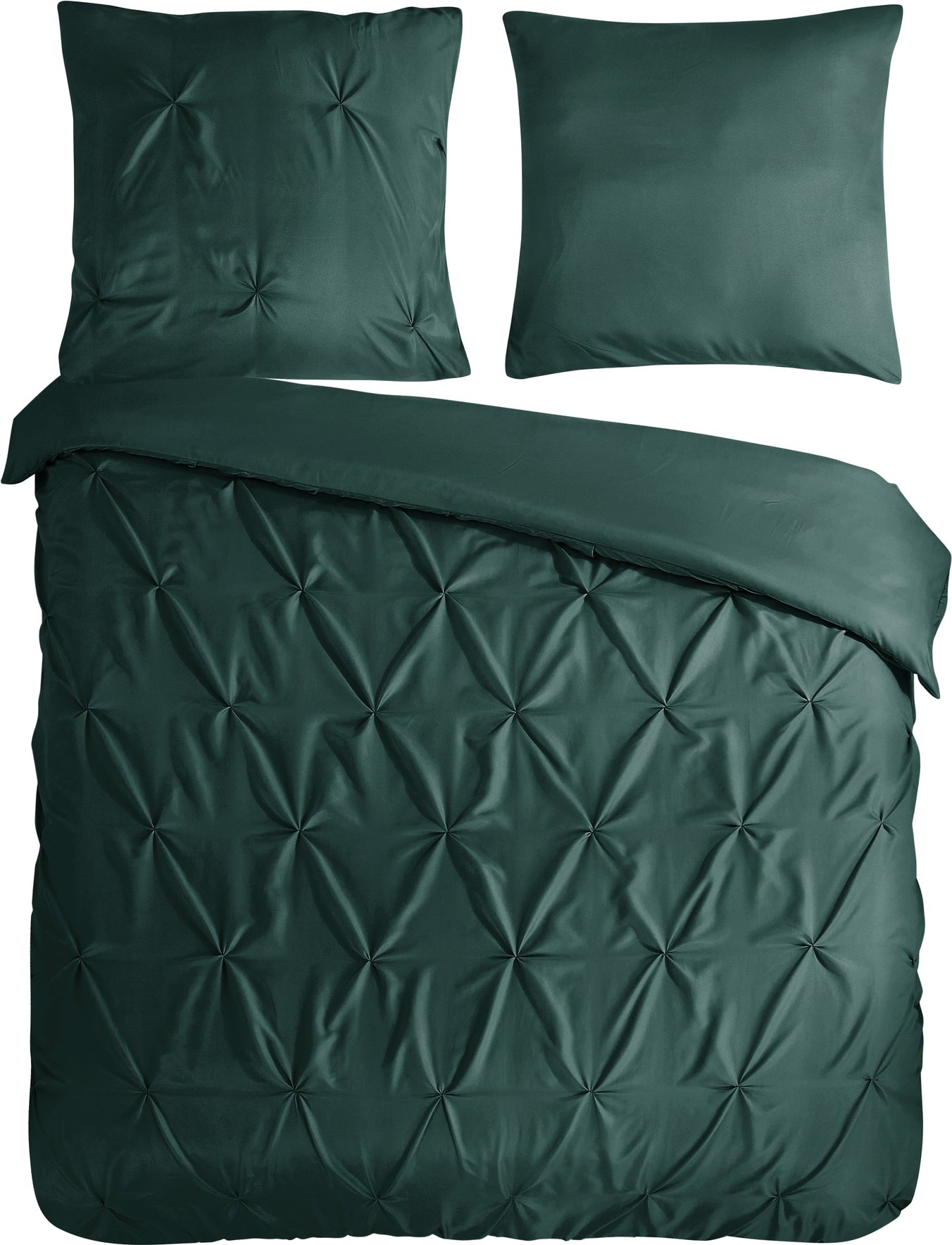 Pure Dekbedovertrek Microfiber Elegance - Dark Green