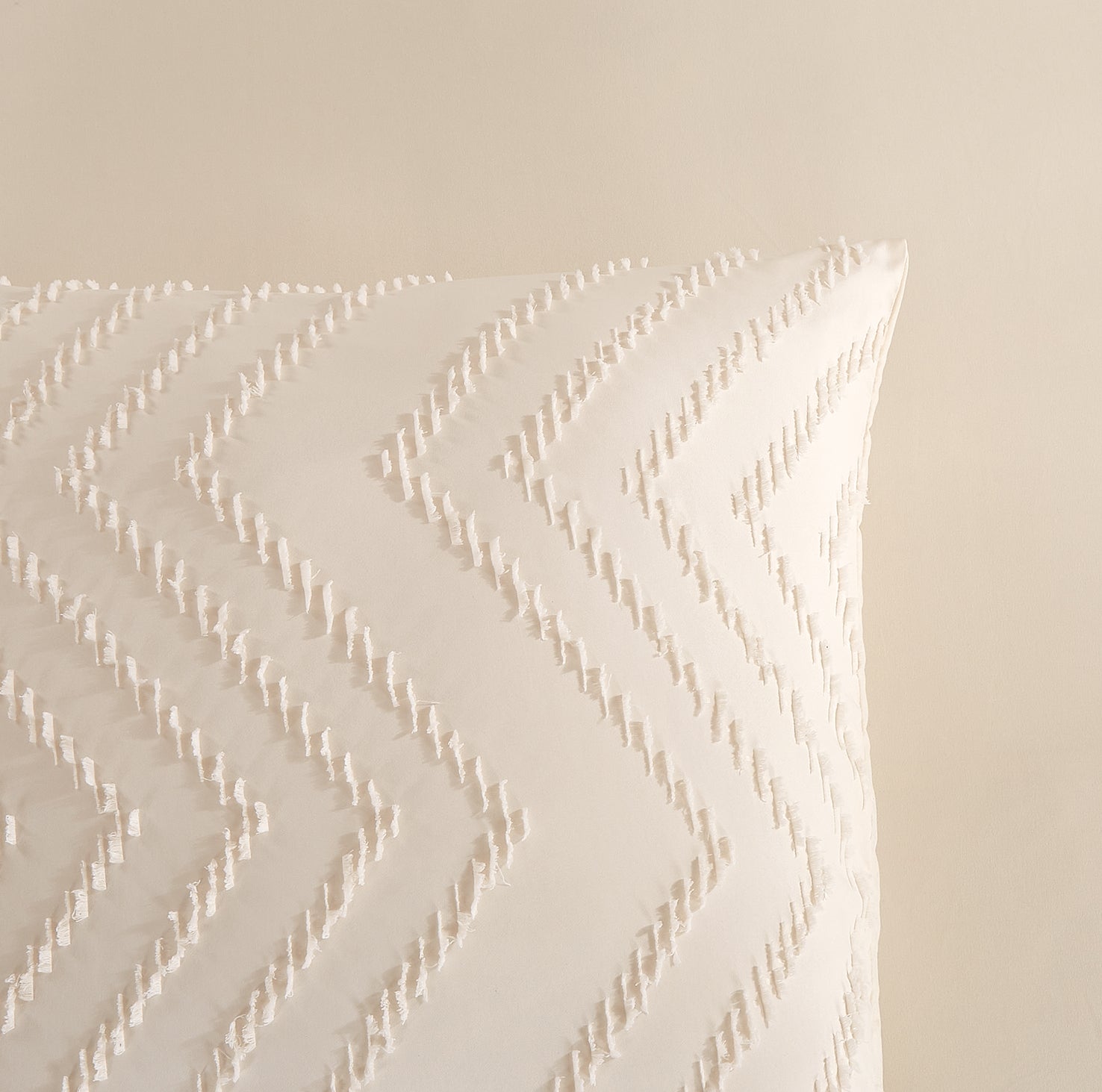 Pure Dekbedovertrek Microfiber Zigzag - Ecru