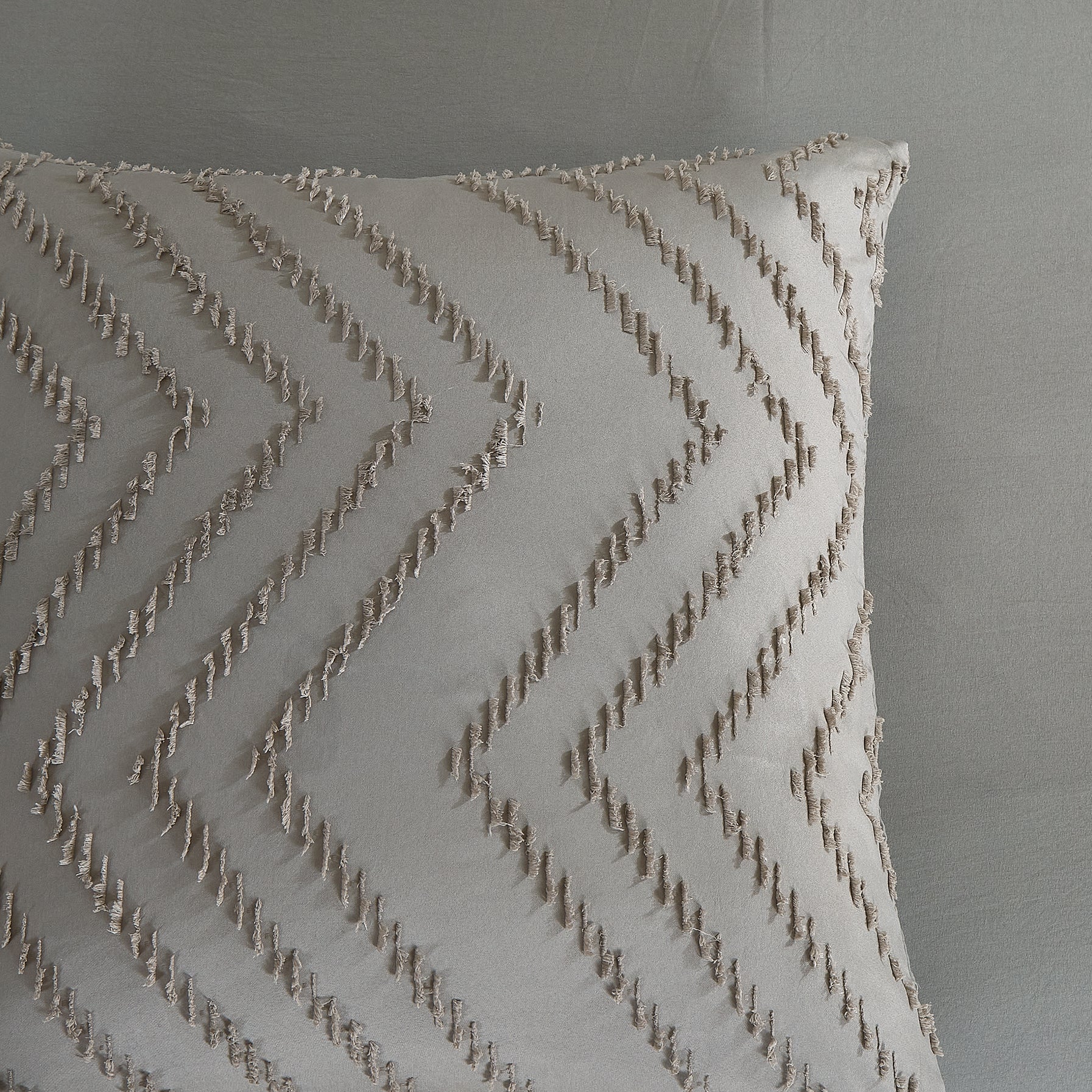 Pure Dekbedovertrek Microfiber Zigzag - Taupe