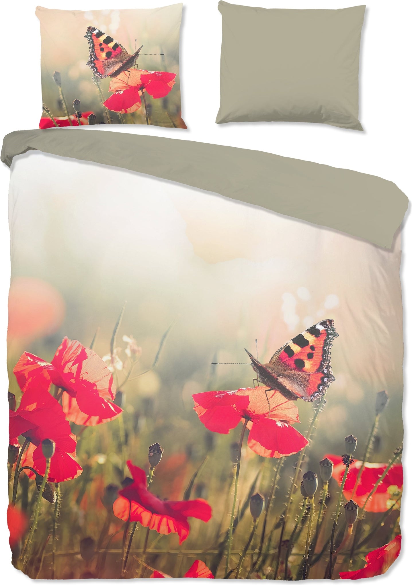 Good Morning Dekbedovertrek Katoen Poppies - Multi