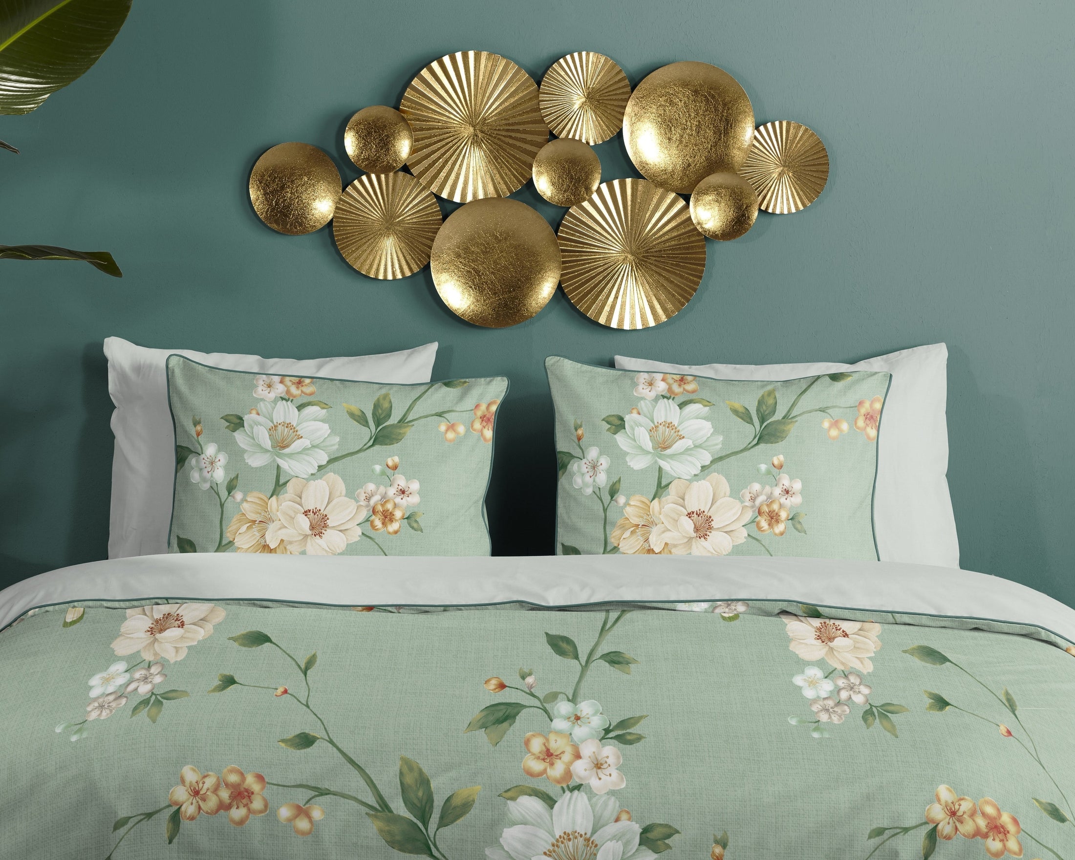 Descanso Dekbedovertrek Satijn Sizena - Green