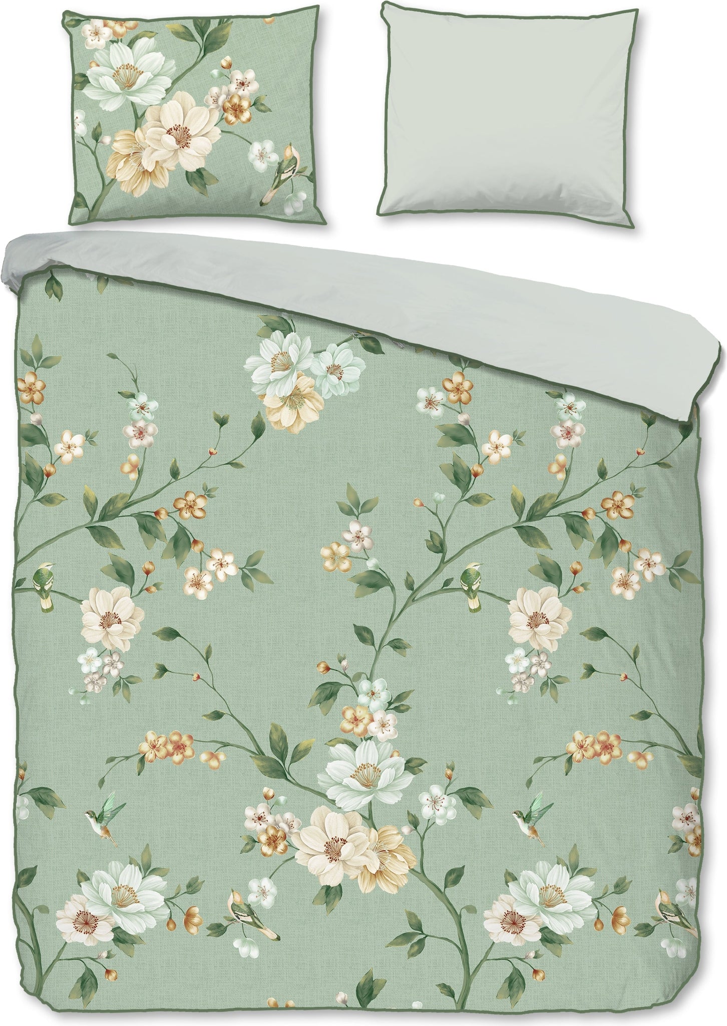 Descanso Dekbedovertrek Satijn Sizena - Green