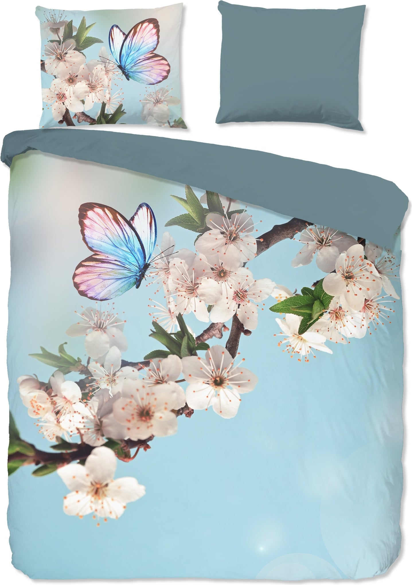 Good Morning Dekbedovertrek Katoen Mayla - Aqua