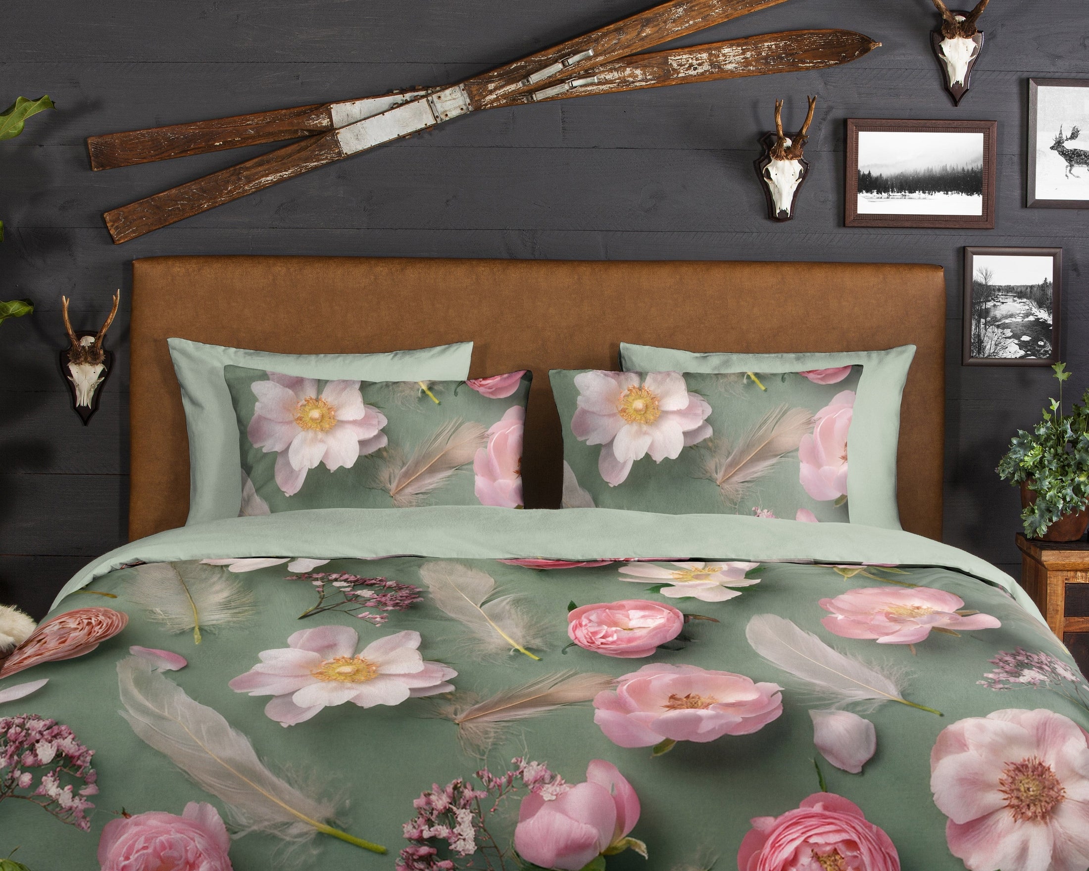 Good Morning Dekbedovertrek Flanel Senzi - Green