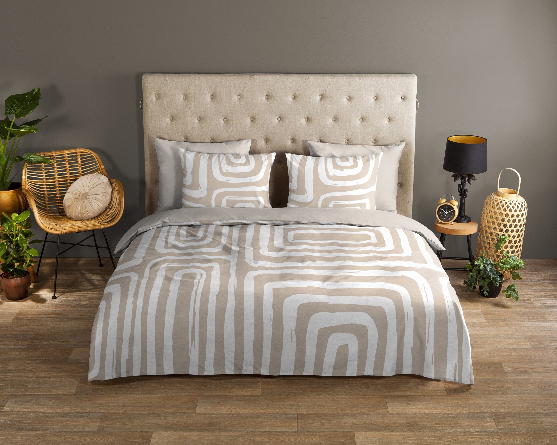 Good Morning Dekbedovertrek Katoen Madeleine - Sand