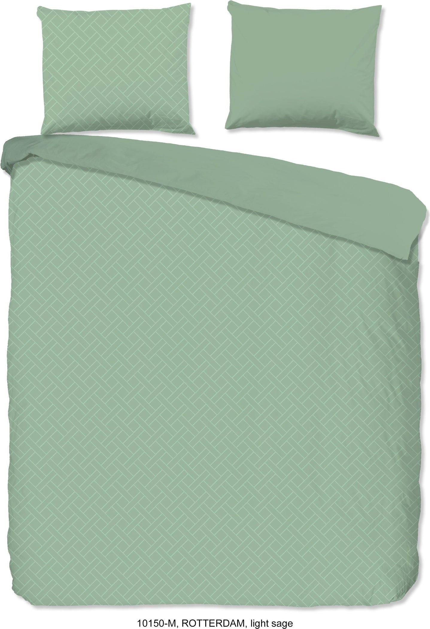 Pure Dekbedovertrek Microfiber Rotterdam - Light Sage
