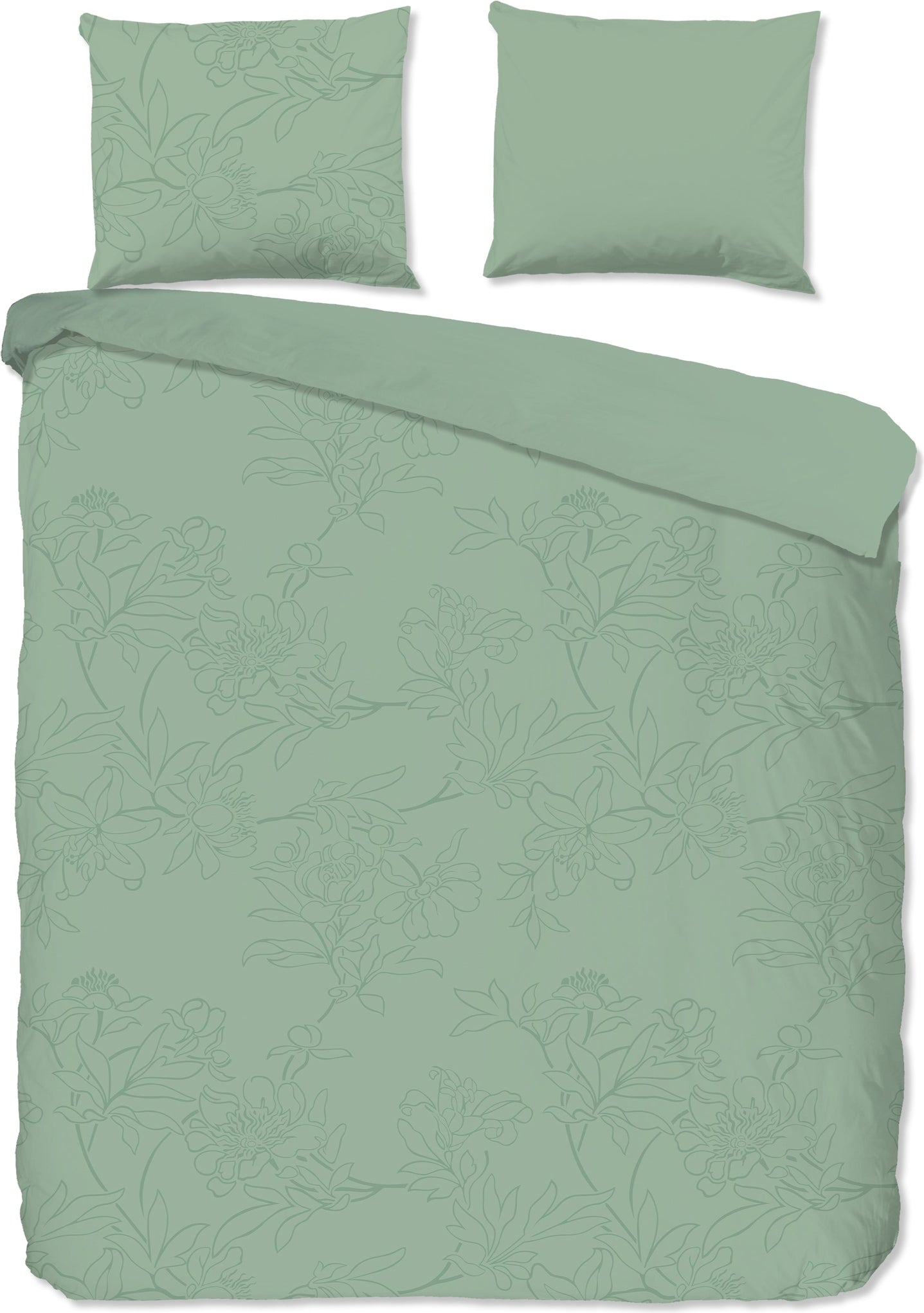 Pure Dekbedovertrek Microfiber Den Haag - Light Sage