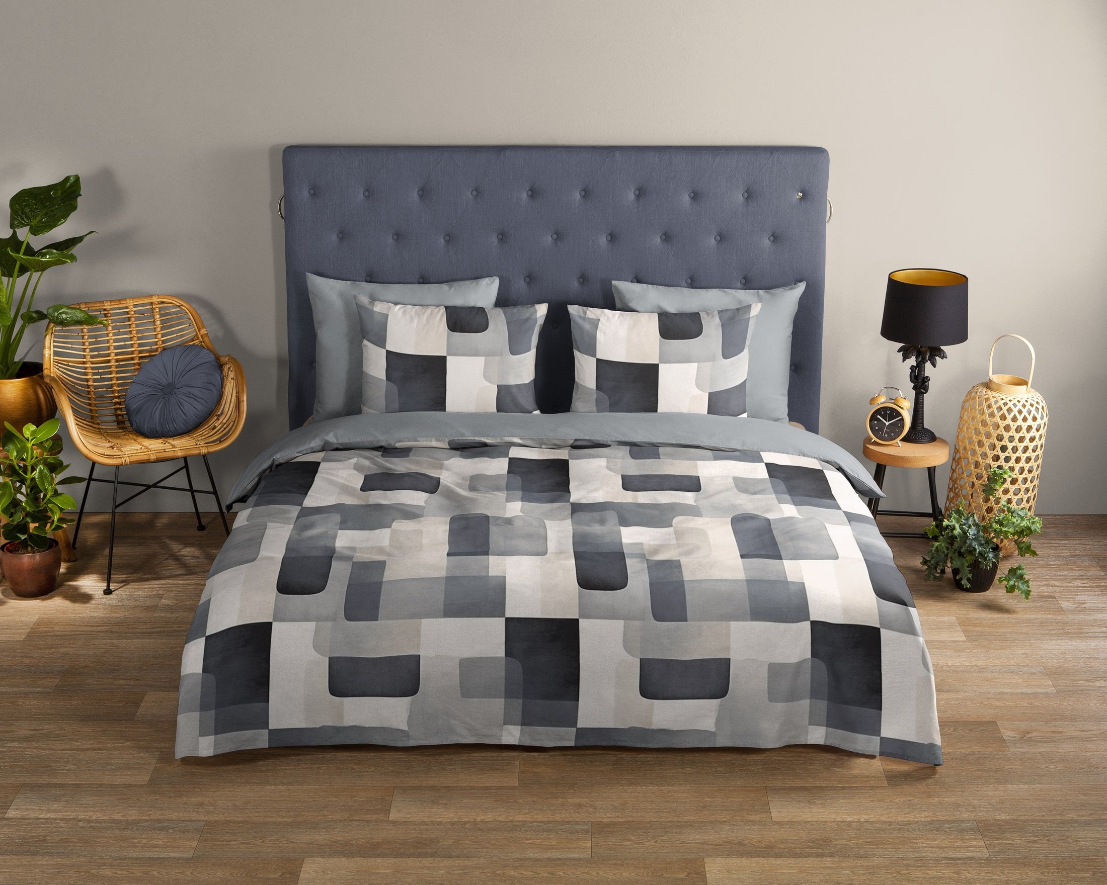 Good Morning Dekbedovertrek Katoen Aiden - Blue