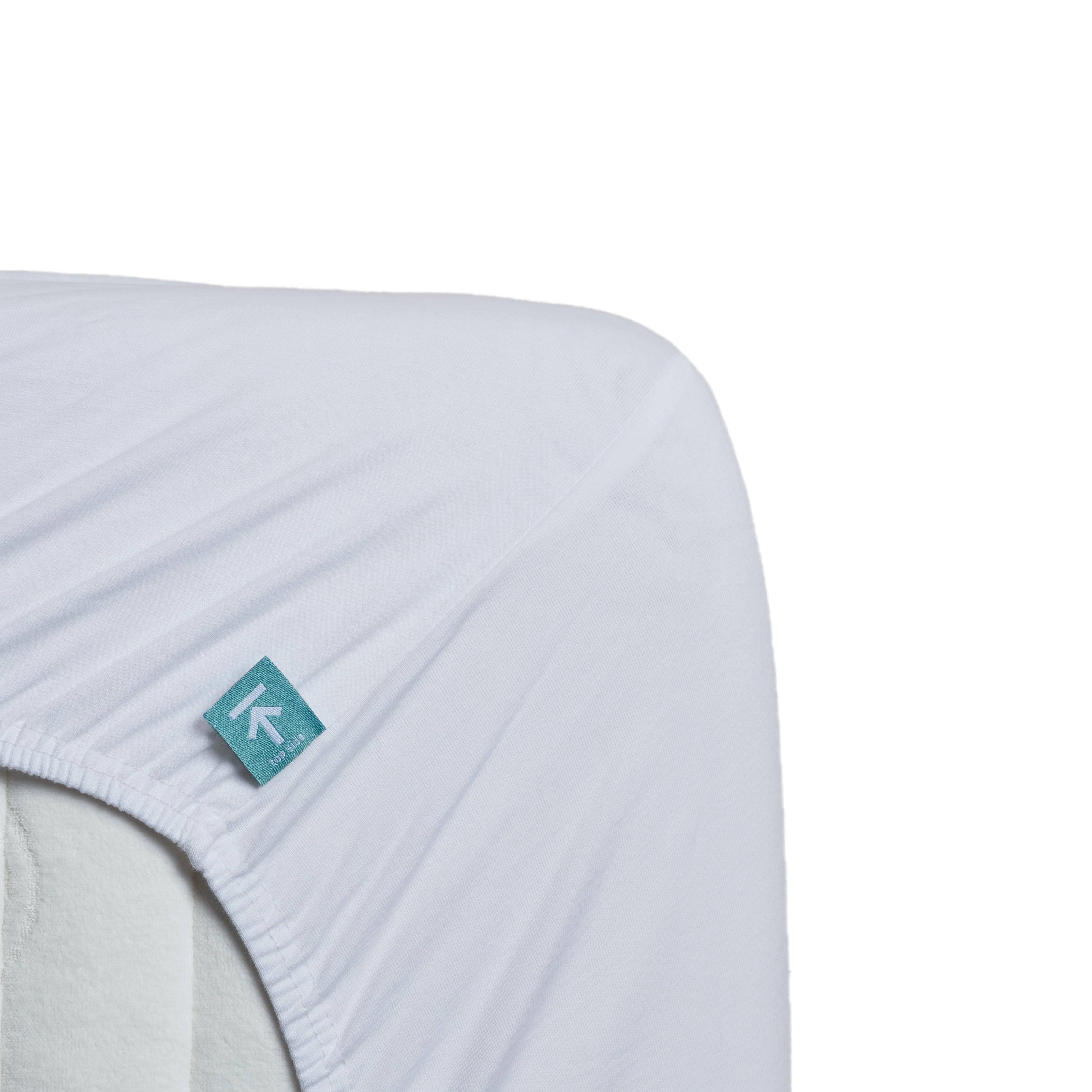 Beddinghouse split topper hoeslaken jersey Wit #maat_200 x 200/220 cm