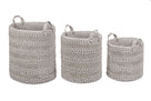 Heckettlane wasmand Roberto Light Grey