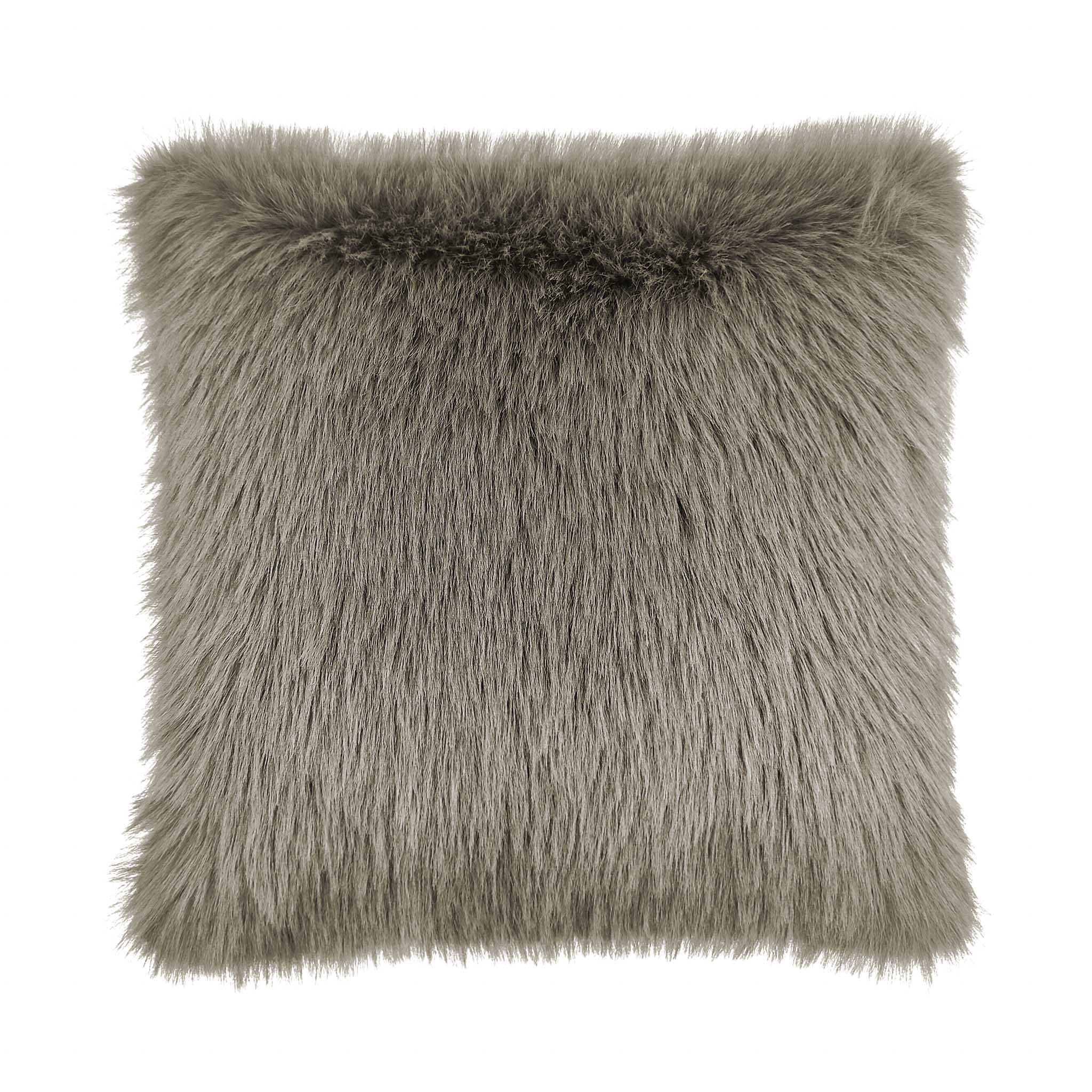Heckettlane sierkussen Perle Real Taupe imitatiebont