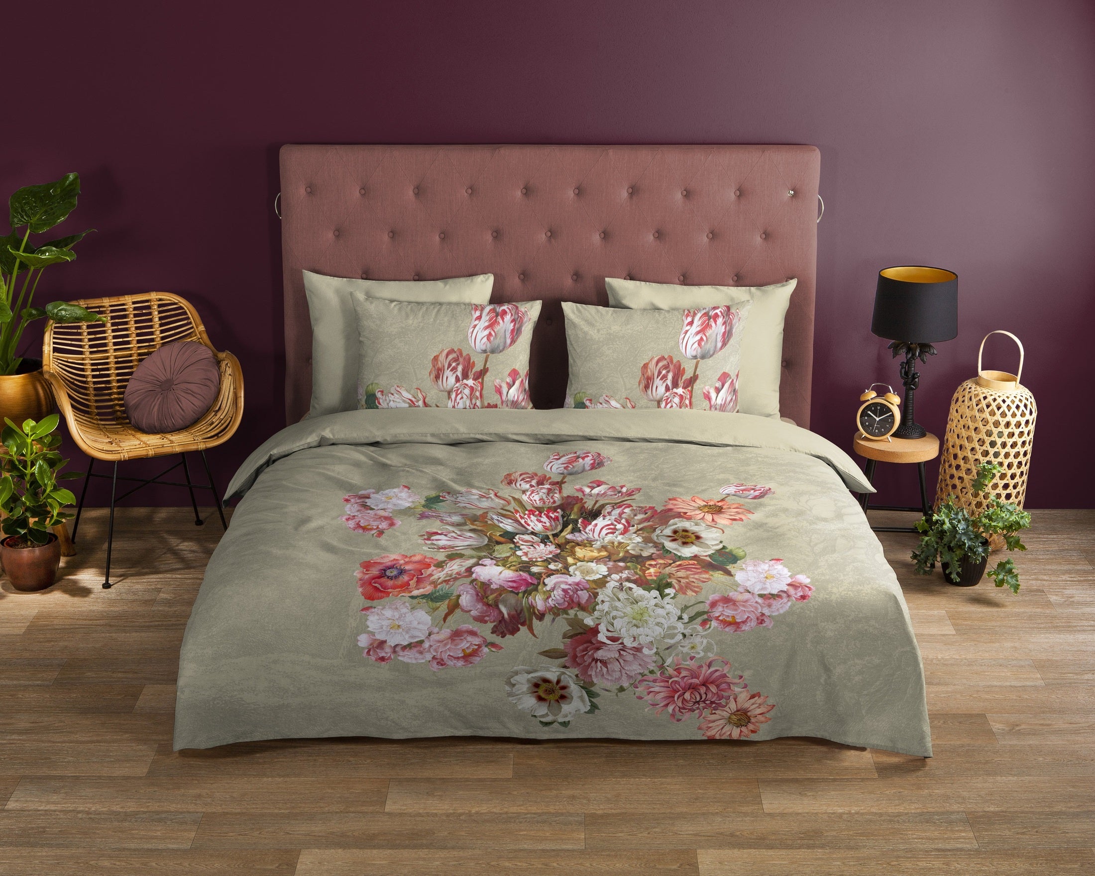 Good Morning Dekbedovertrek Katoen Miran - Sand