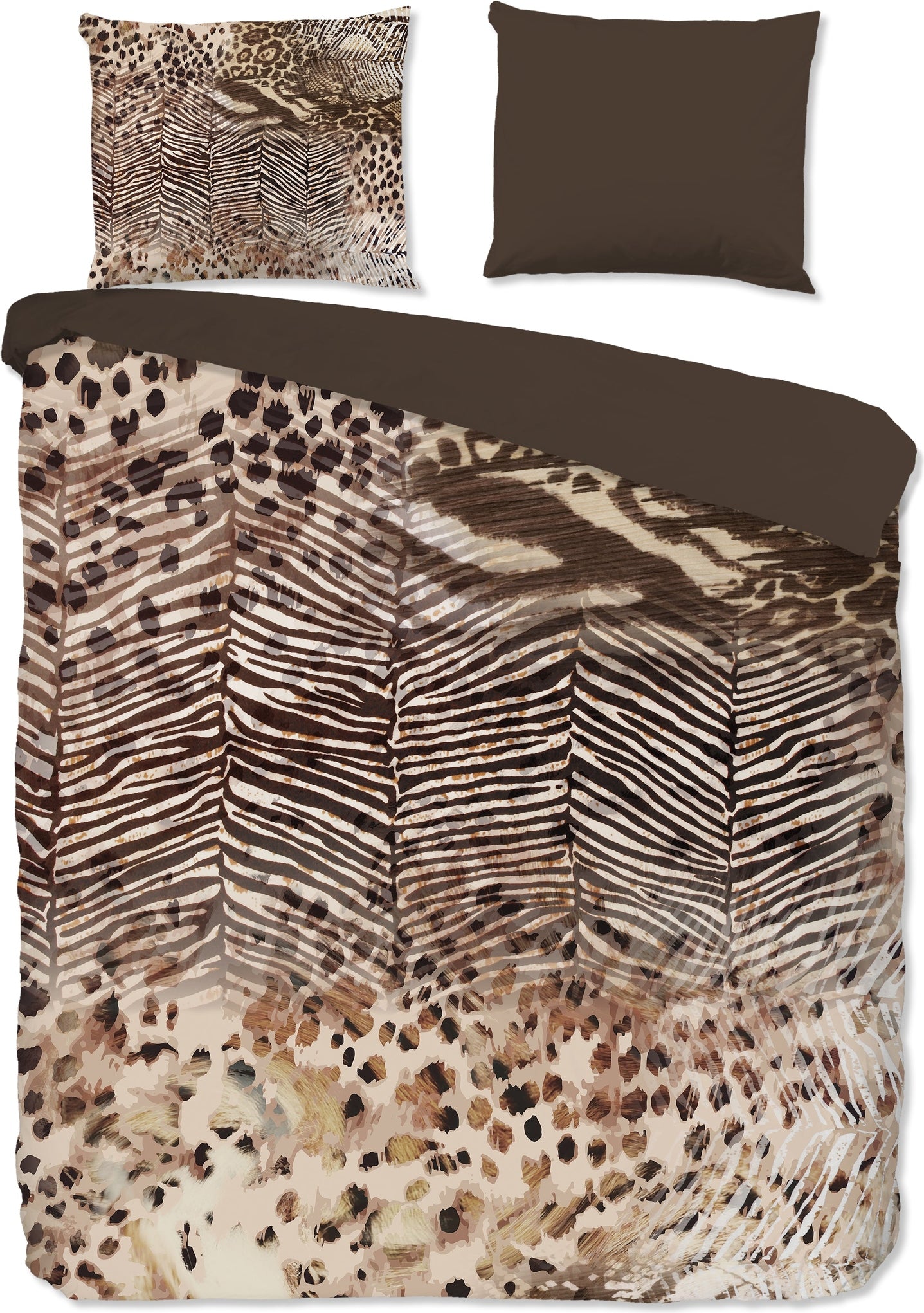 Pure Dekbedovertrek Microfiber Skins - Brown