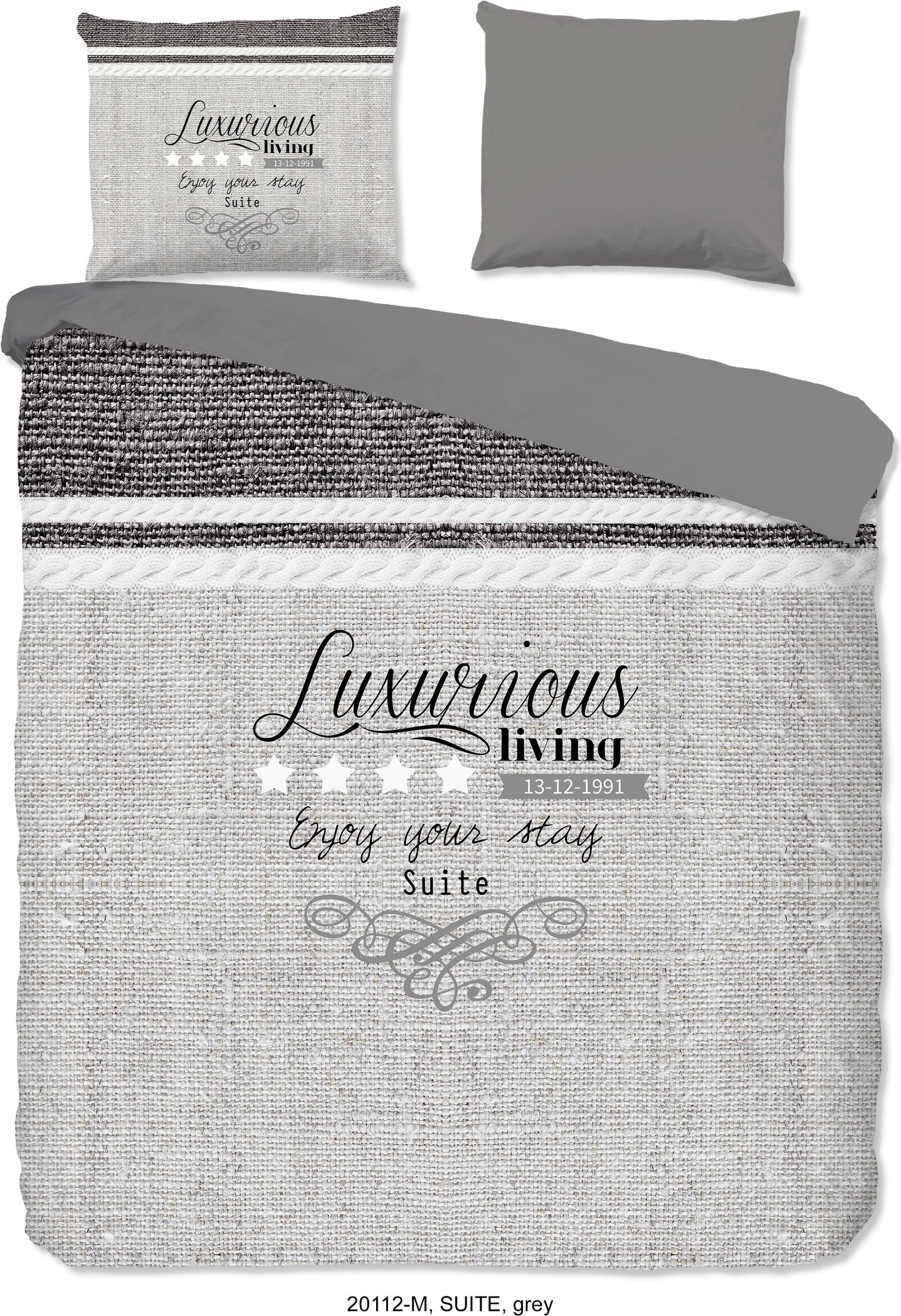 Pure Dekbedovertrek Microfiber Suite - Grey