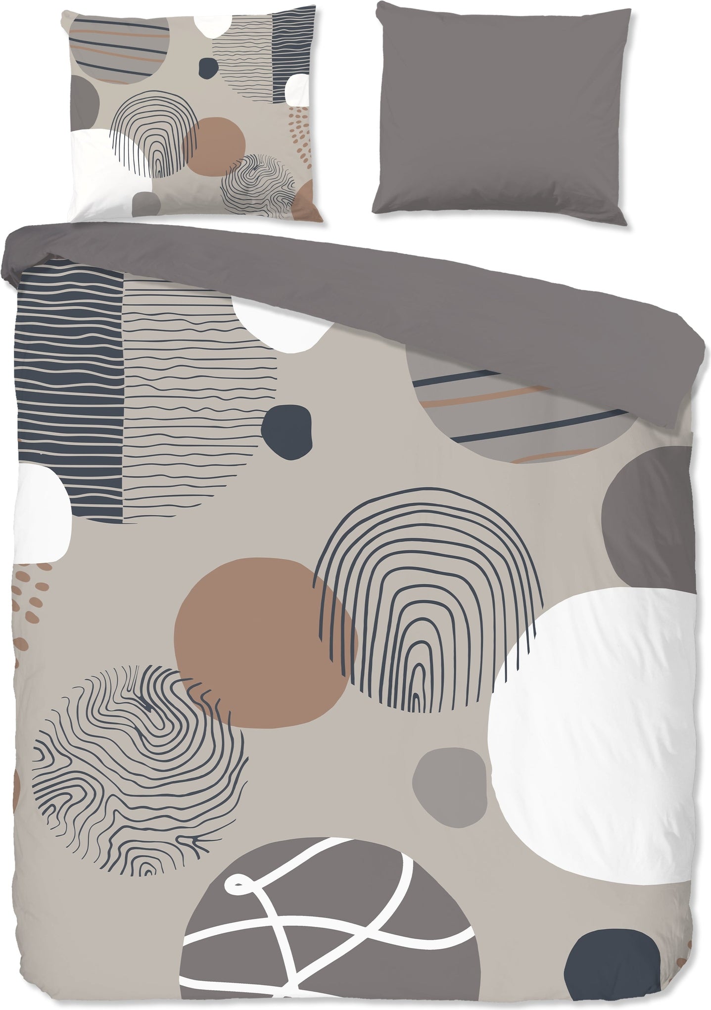 Good Morning Dekbedovertrek Katoen Hendrik - Grey