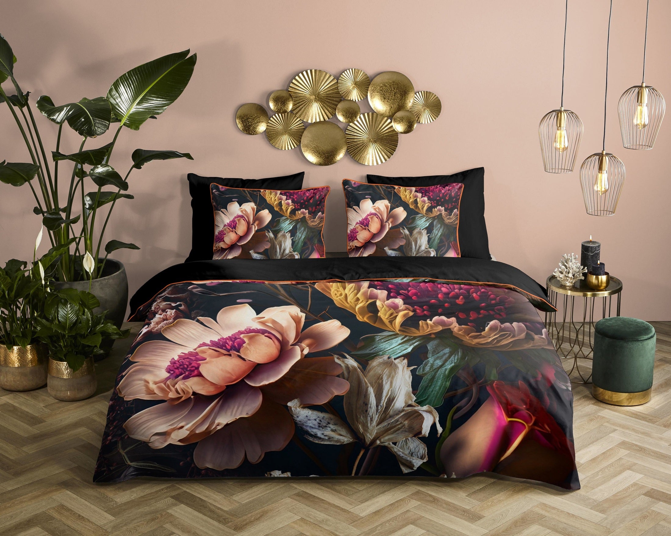 Descanso Dekbedovertrek Satijn Straizo - Anthracite