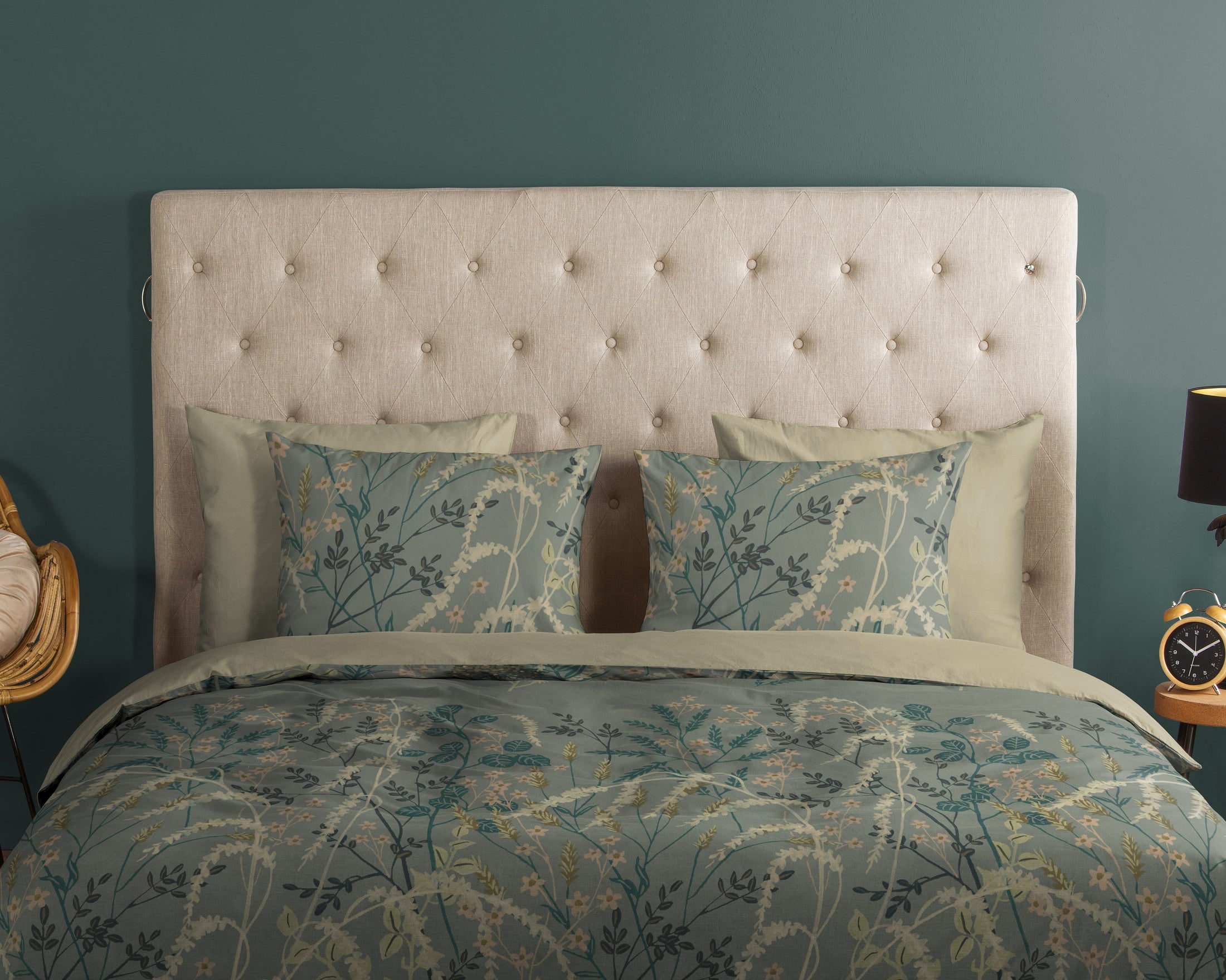 Good Morning Dekbedovertrek Katoen Silve - Green