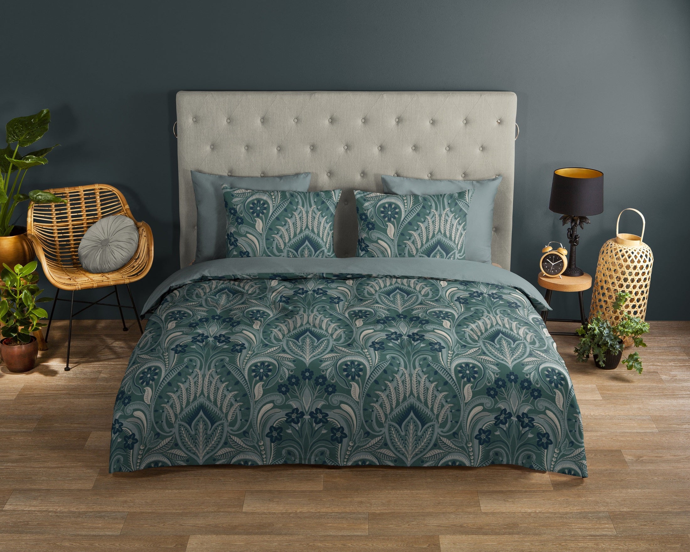 Good Morning Dekbedovertrek Katoen Nola - Green