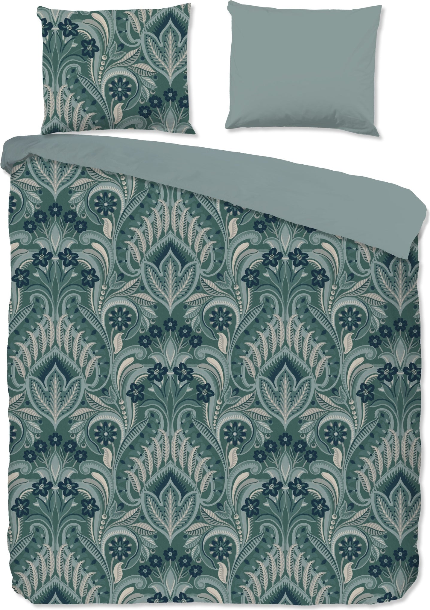 Good Morning Dekbedovertrek Katoen Nola - Green