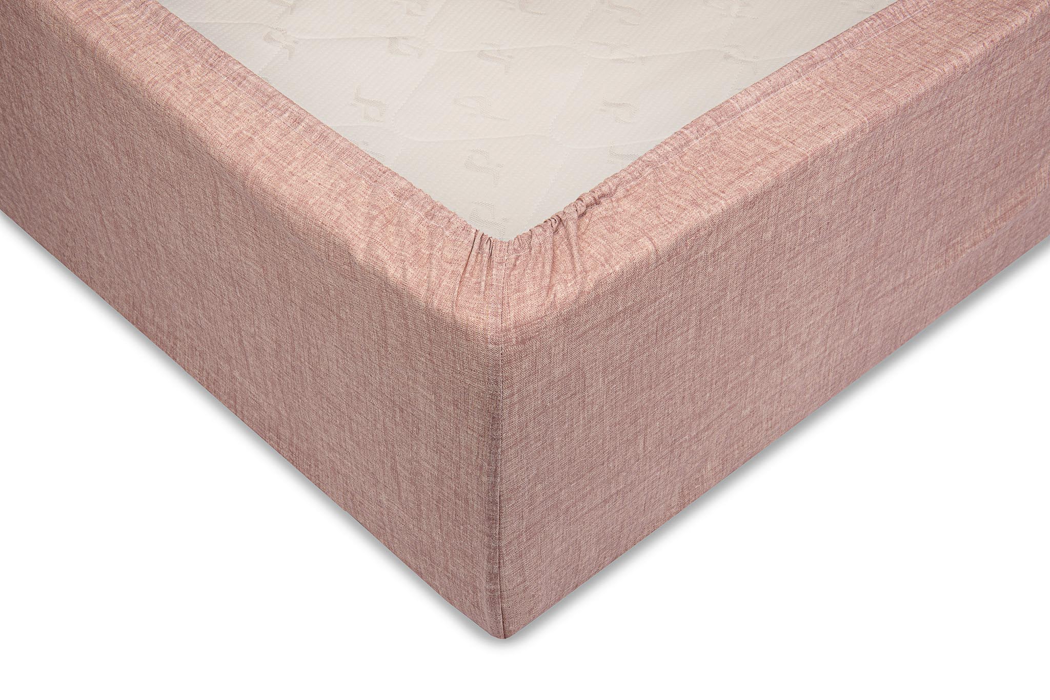 Zo Home hoeslaken Lino Old Rose katoen