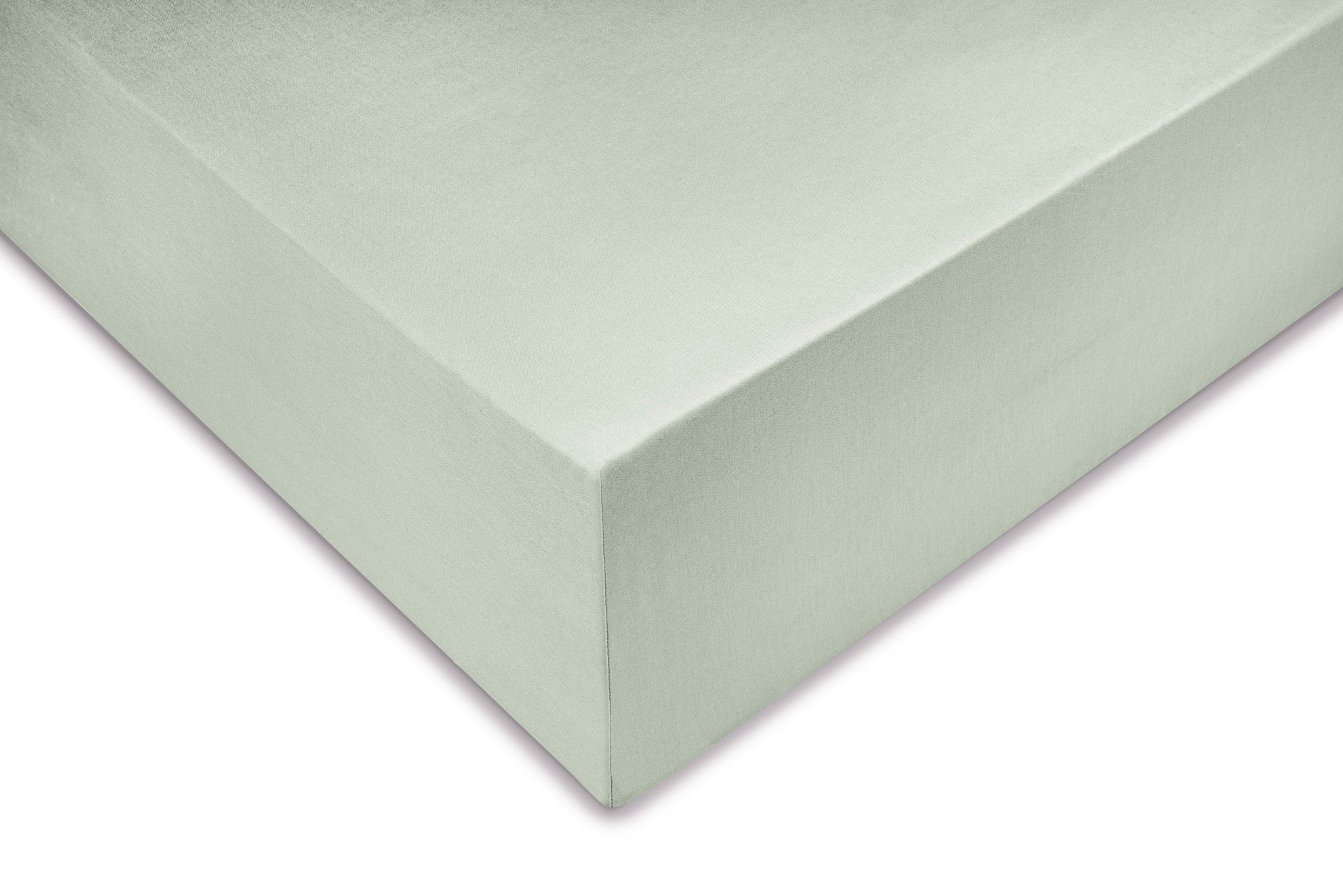 Zo Home hoeslaken Satinado Foam Green satijn