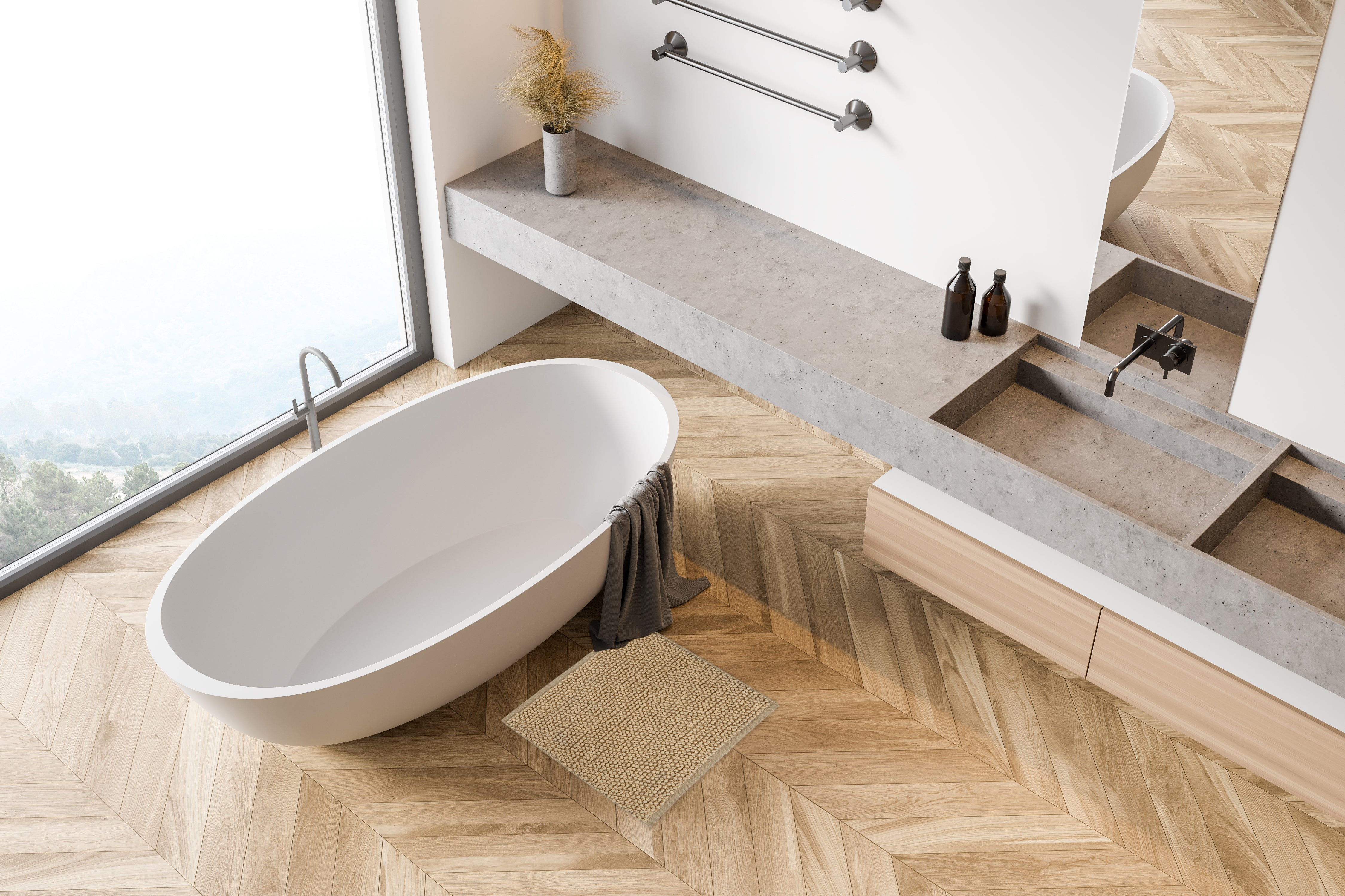 Heckettlane badmat Nodo Forest Sand