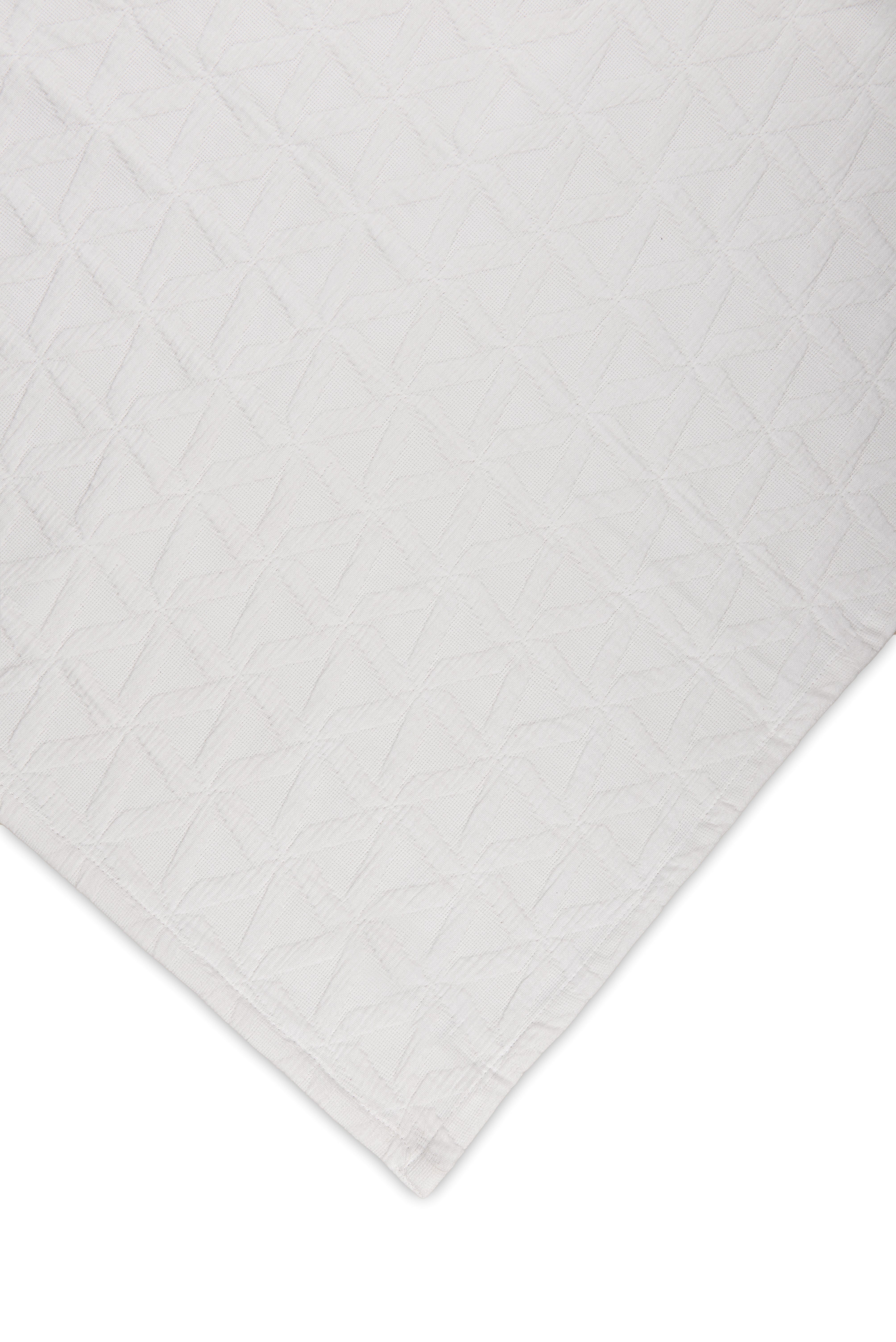 Yellow bedsprei Rombo White katoen