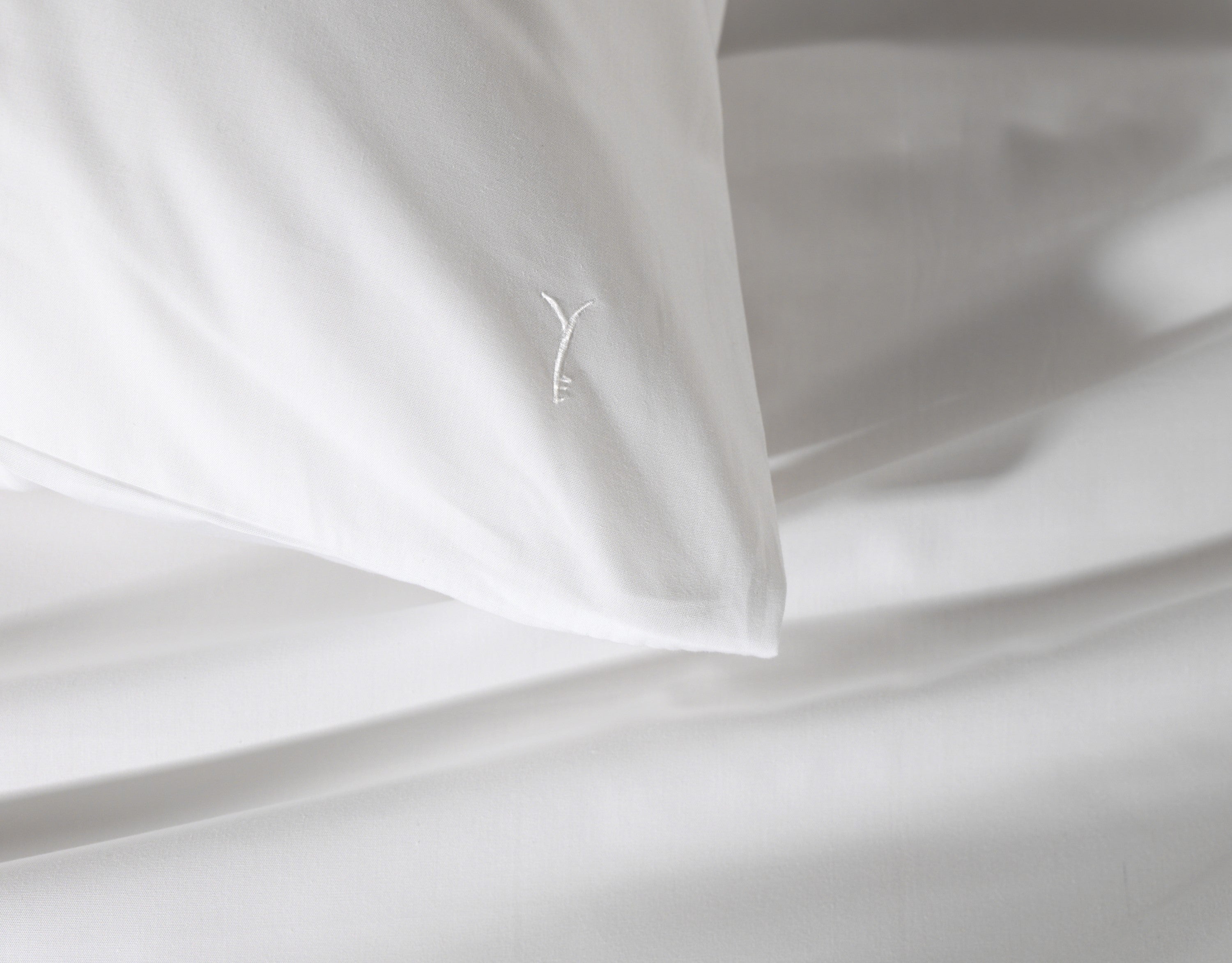 Yellow dekbedovertrek Suite Mumbai Blanc de Blanc katoen percale