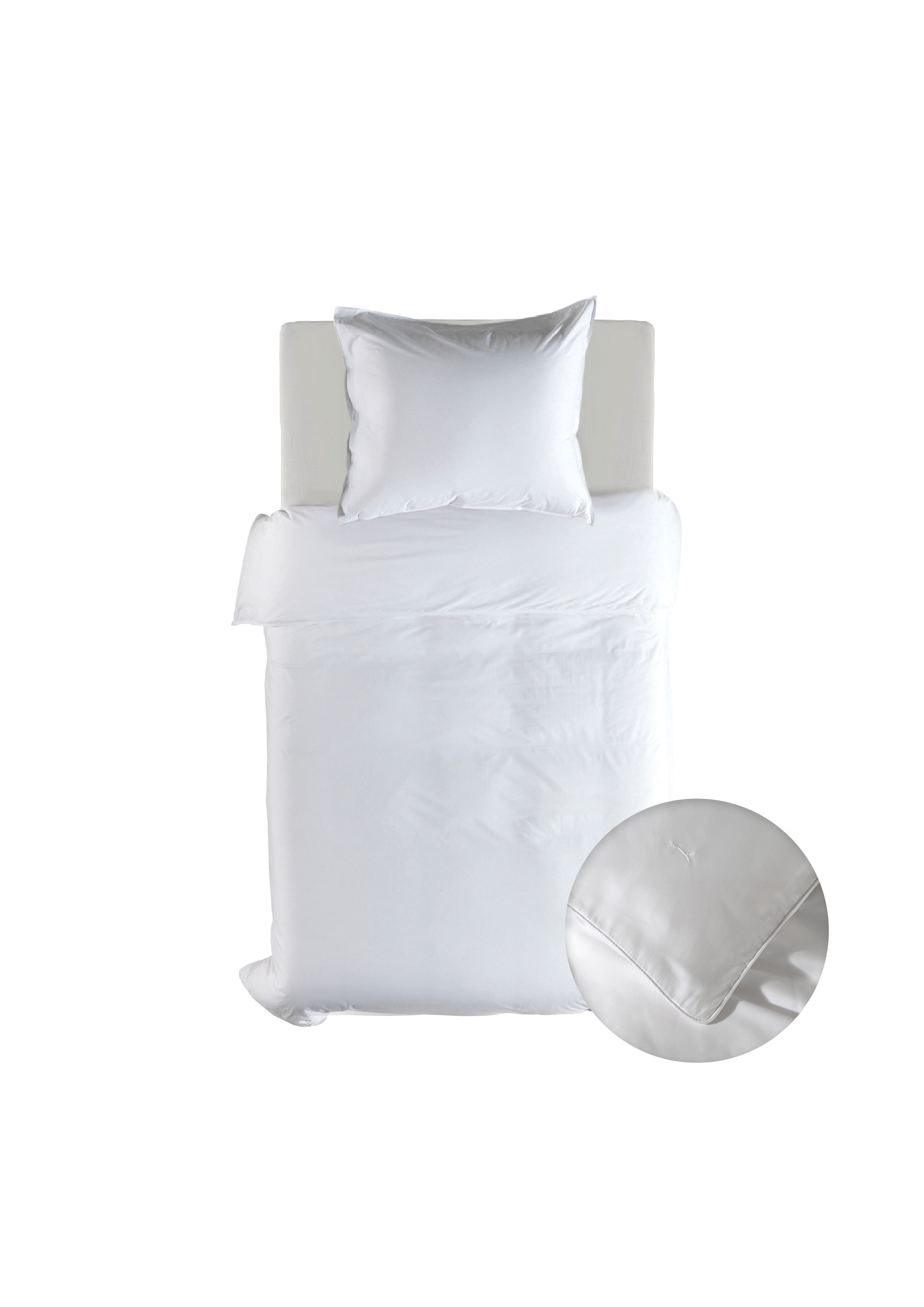 Yellow dekbedovertrek Suite New York Blanc de Blanc lyocell