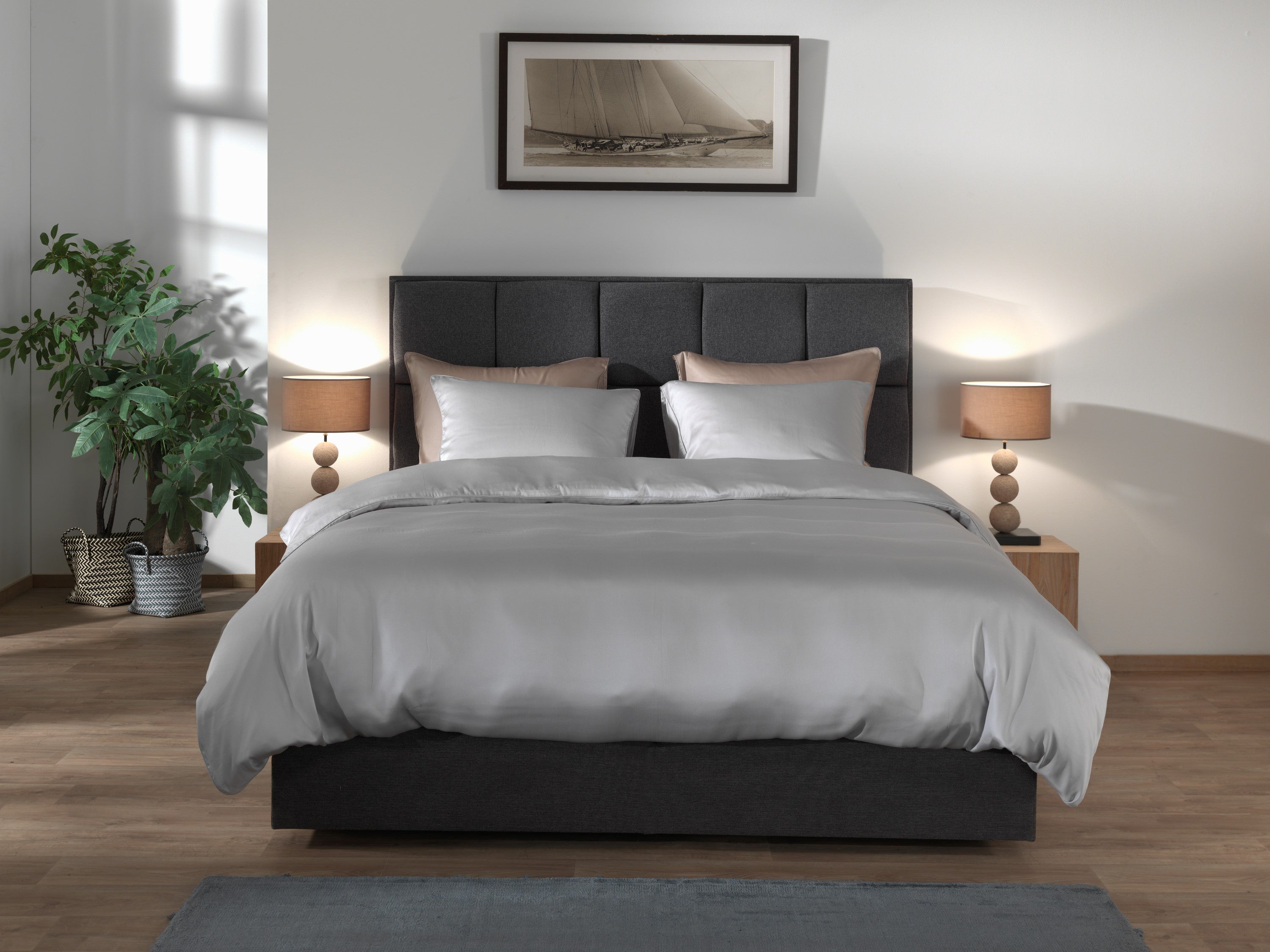 Yellow dekbedovertrek Suite New York Vaporous Grey lyocell