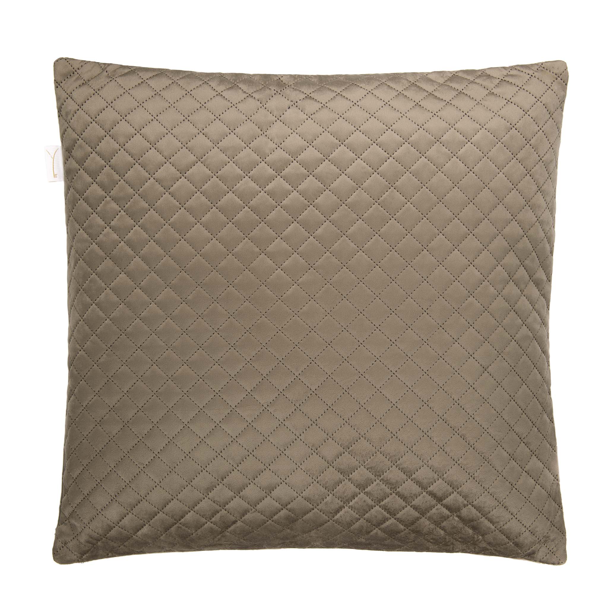 Yellow kussensloop Victoria Taupe polyester