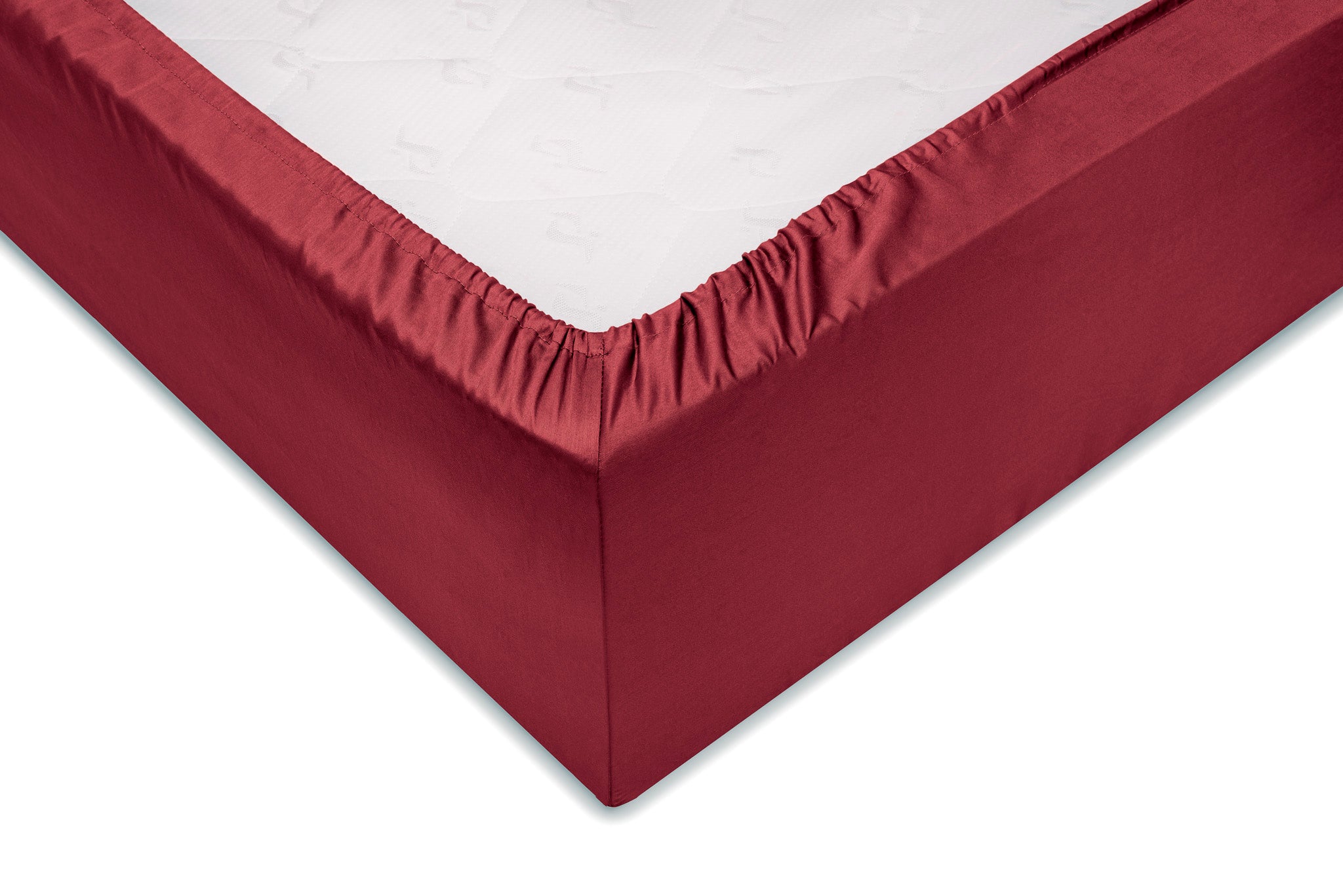 Zo Home hoeslaken Satinado Spicy Red satijn
