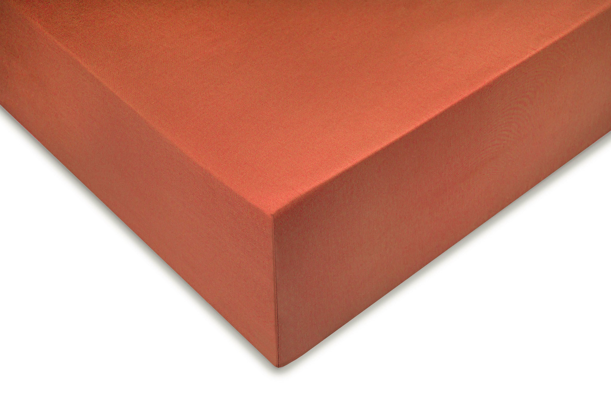 Zo Home hoeslaken Satinado Copper Orange satijn