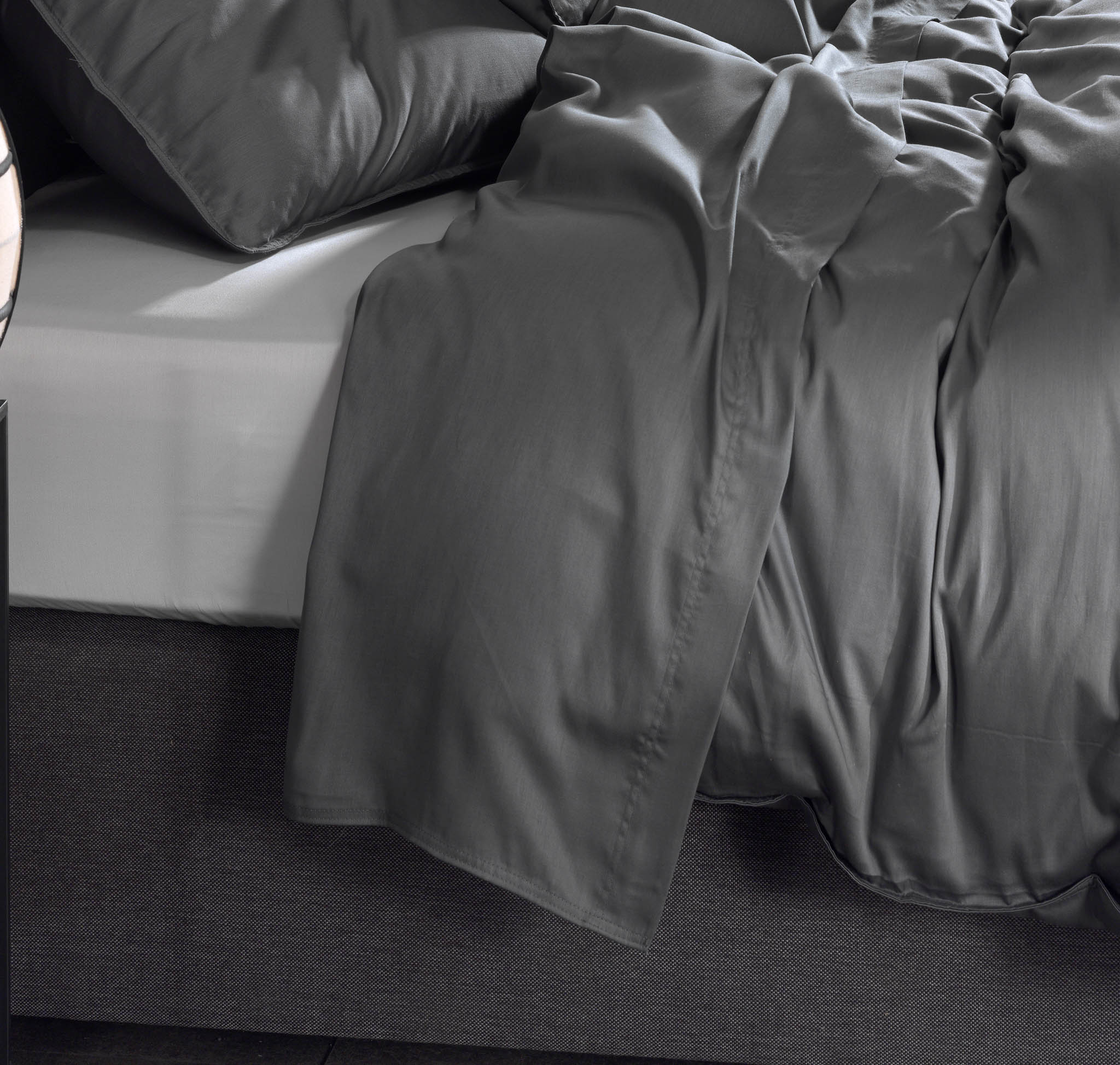 Zo Home laken Satinado Classic Anthracite satijn