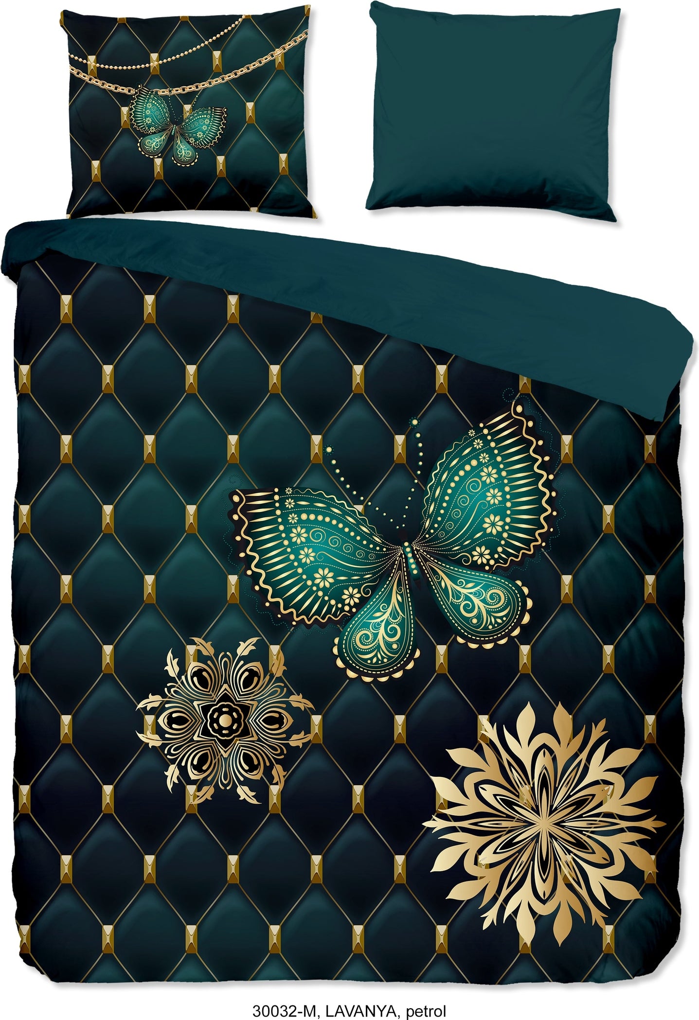 Pure Dekbedovertrek Microfiber Lavanya - Petrol