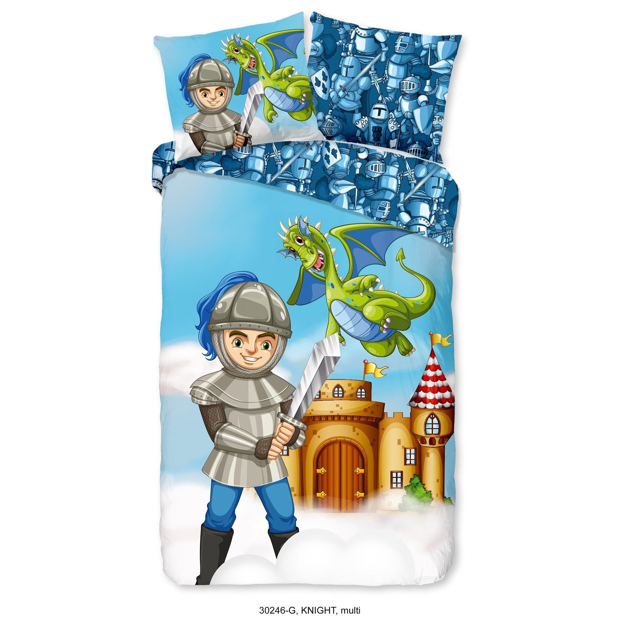 Good Morning Dekbedovertrek Katoen Knight Multi