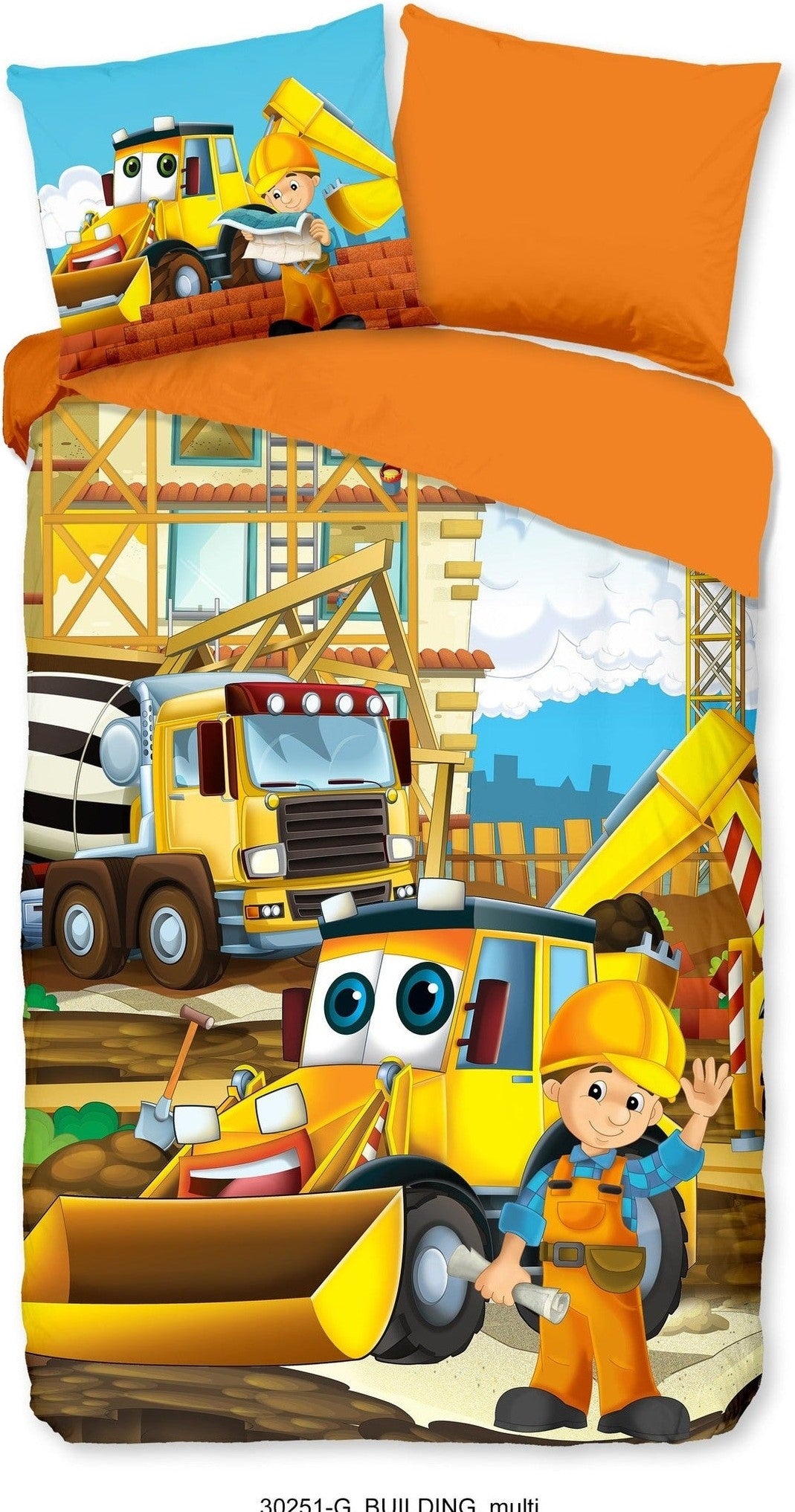 Good Morning Dekbedovertrek Katoen Building Multi